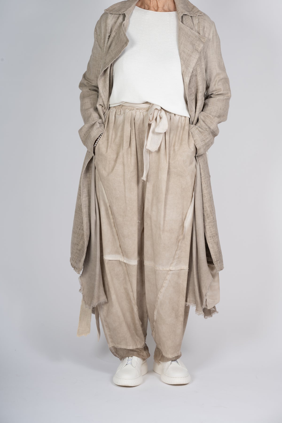PANTALONI SANCTAMUERTE SABBIA