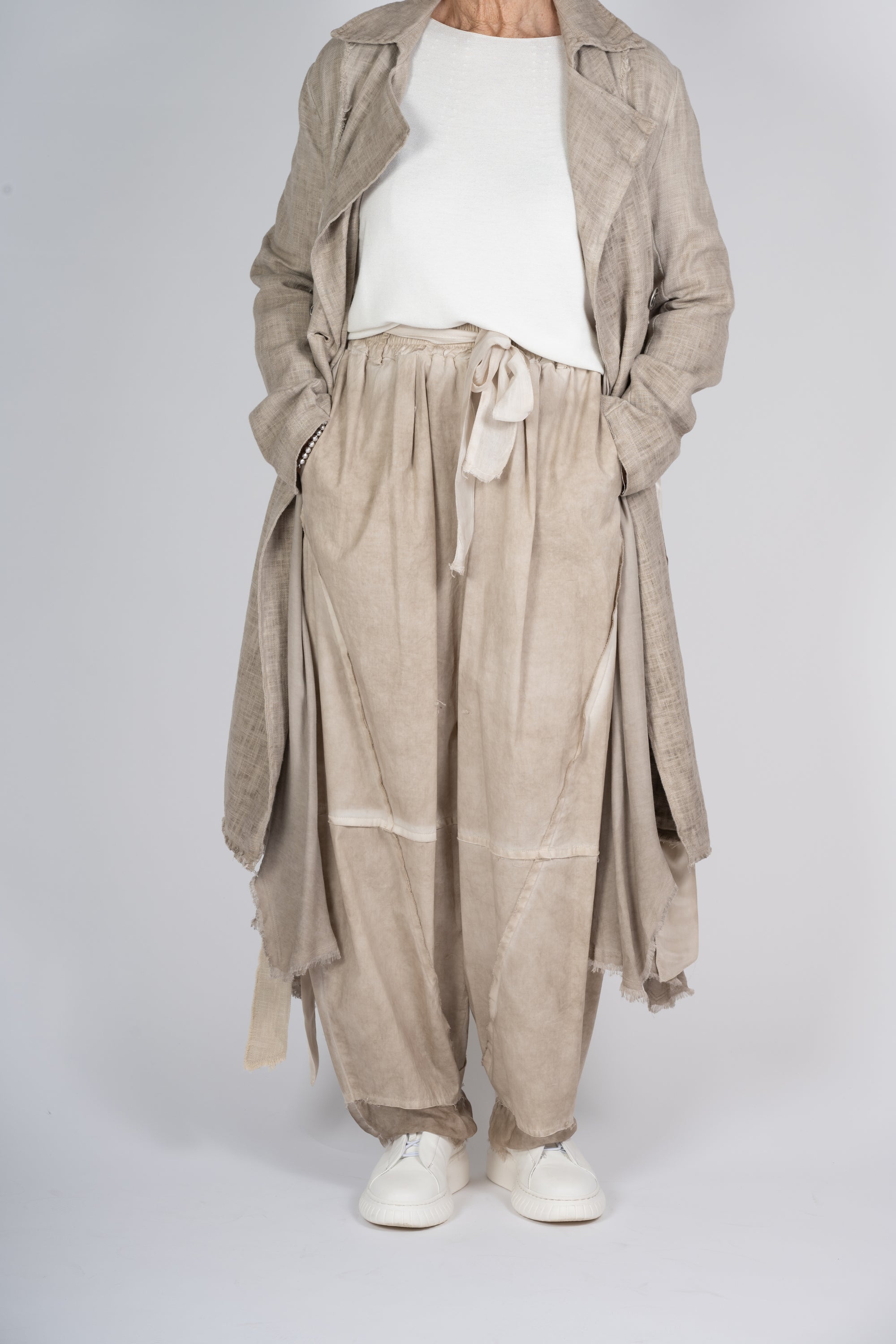 PANTALONI SANCTAMUERTE SABBIA