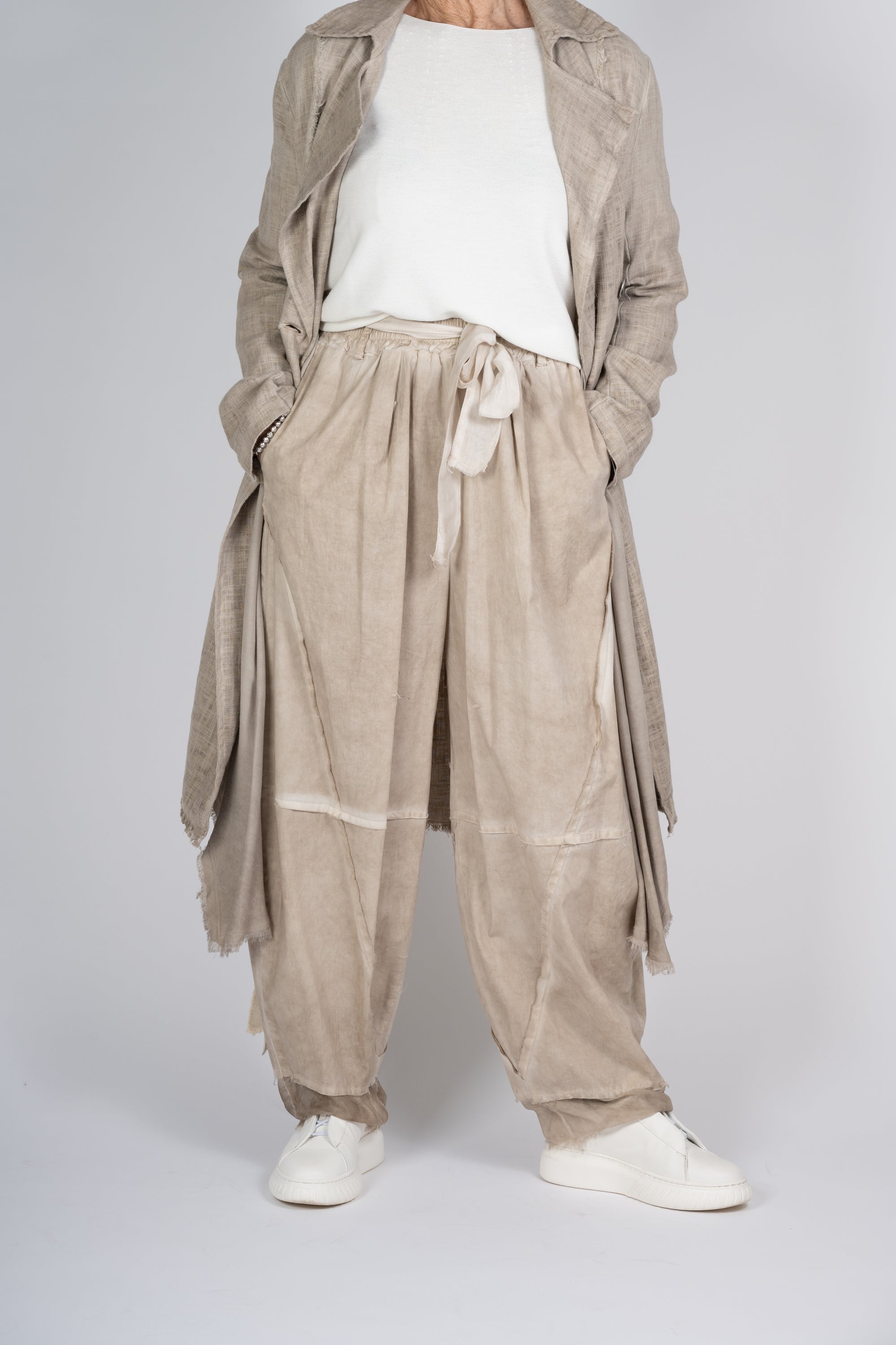 PANTALONI SANCTAMUERTE SABBIA