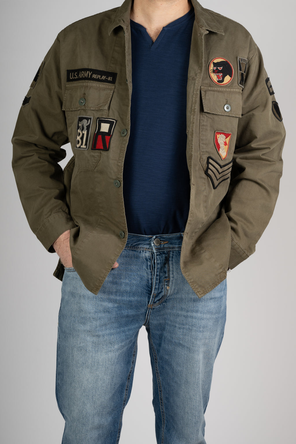 GIACCA REPLAY VERDE MILITARE