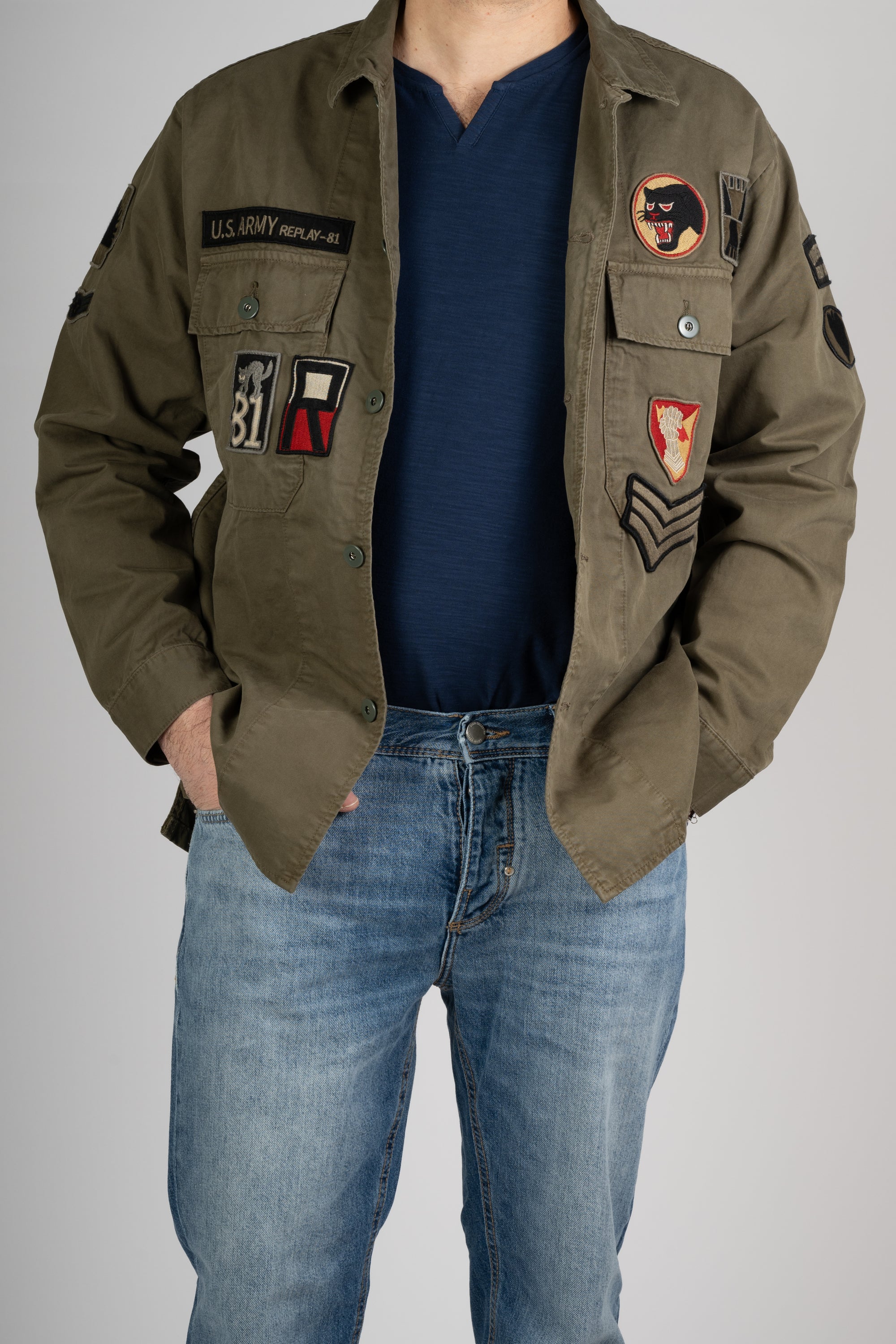 GIACCA REPLAY VERDE MILITARE