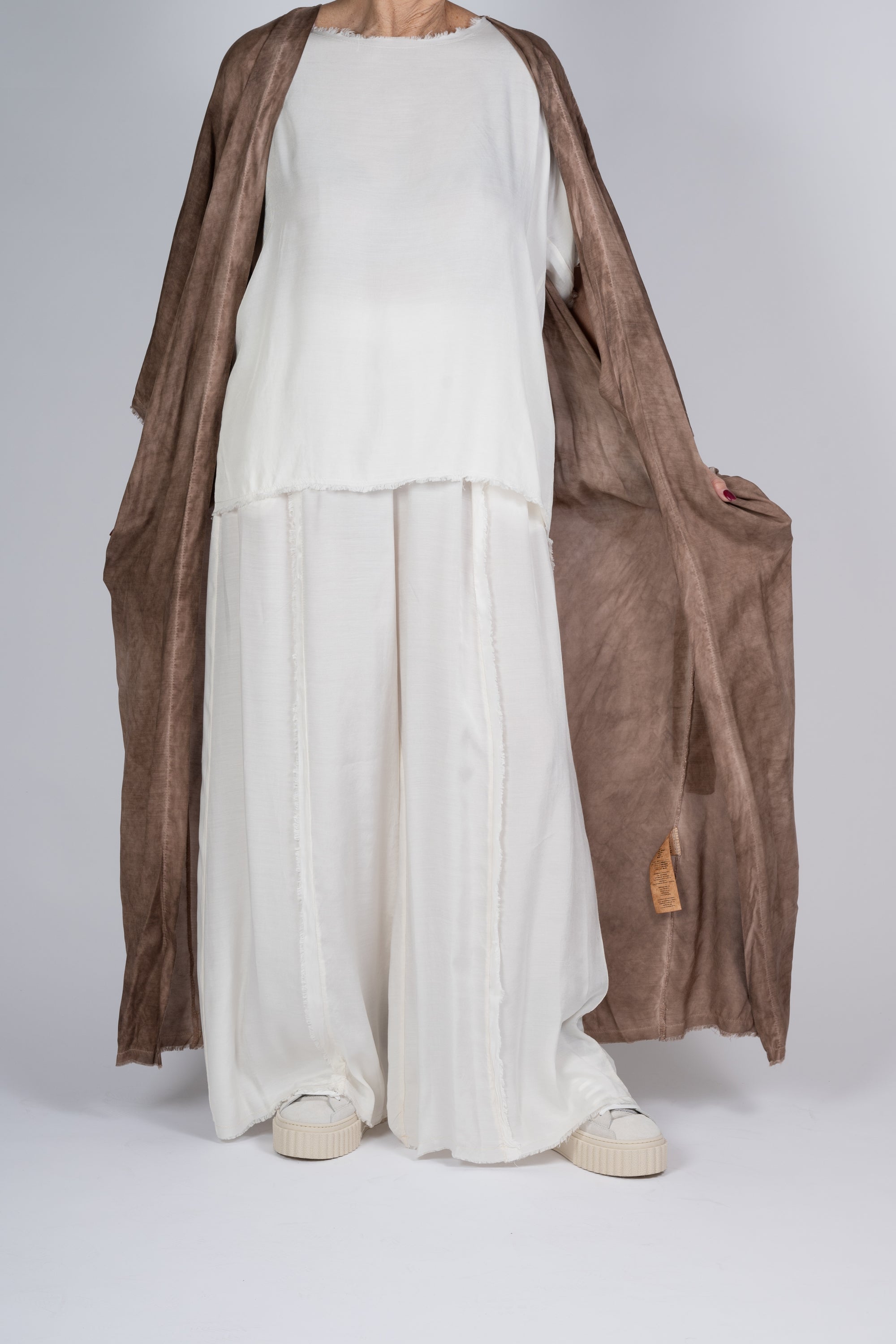 PANTALONI SANCTAMUERTE COLOR CREMA