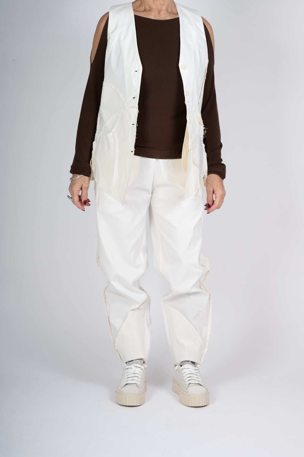 GILET MANESERA COLOR CREMA