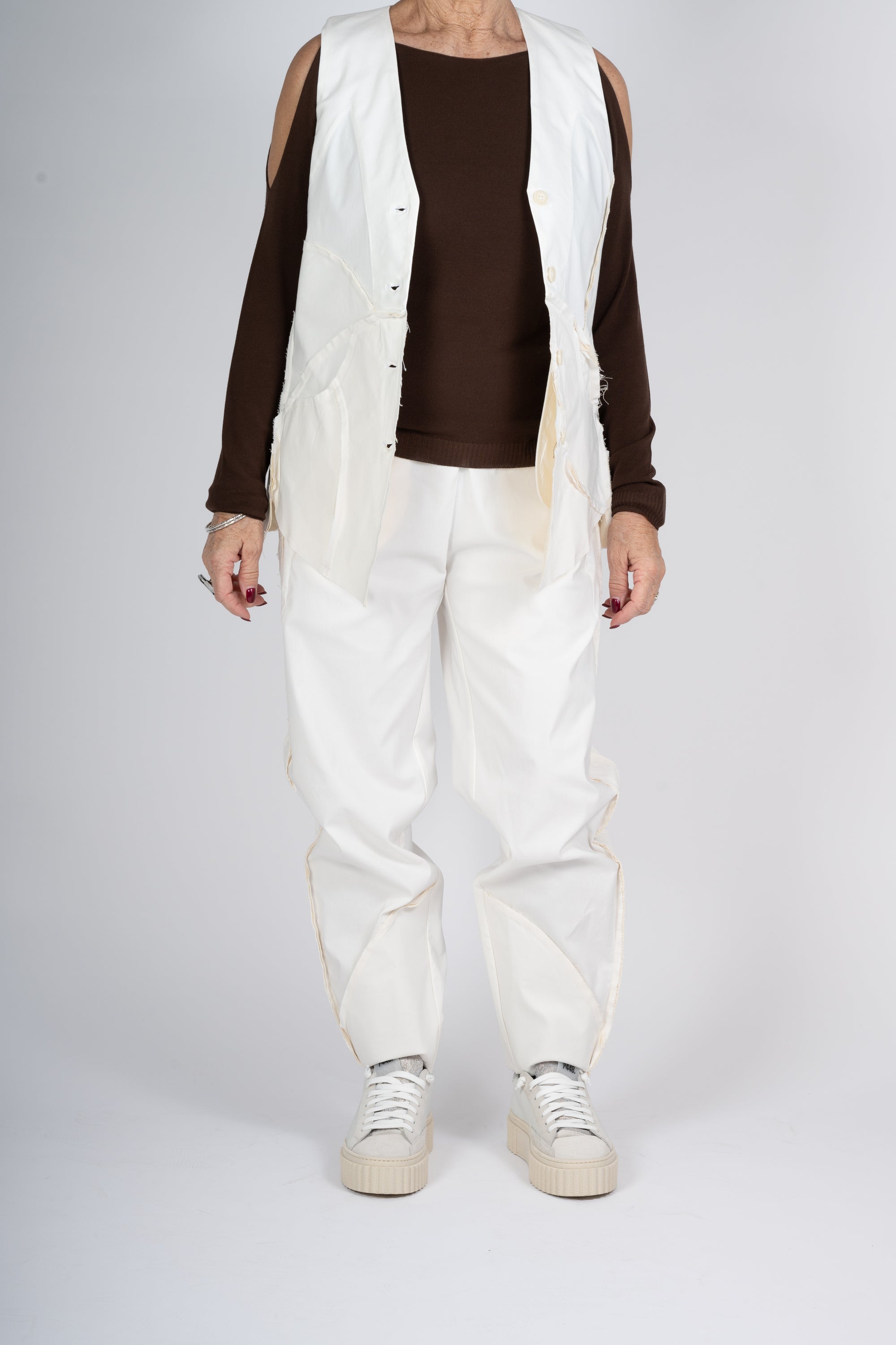GILET MANESERA COLOR CREMA
