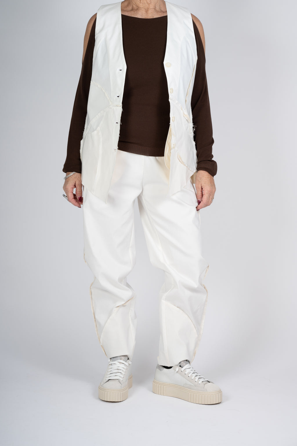 GILET MANESERA COLOR CREMA