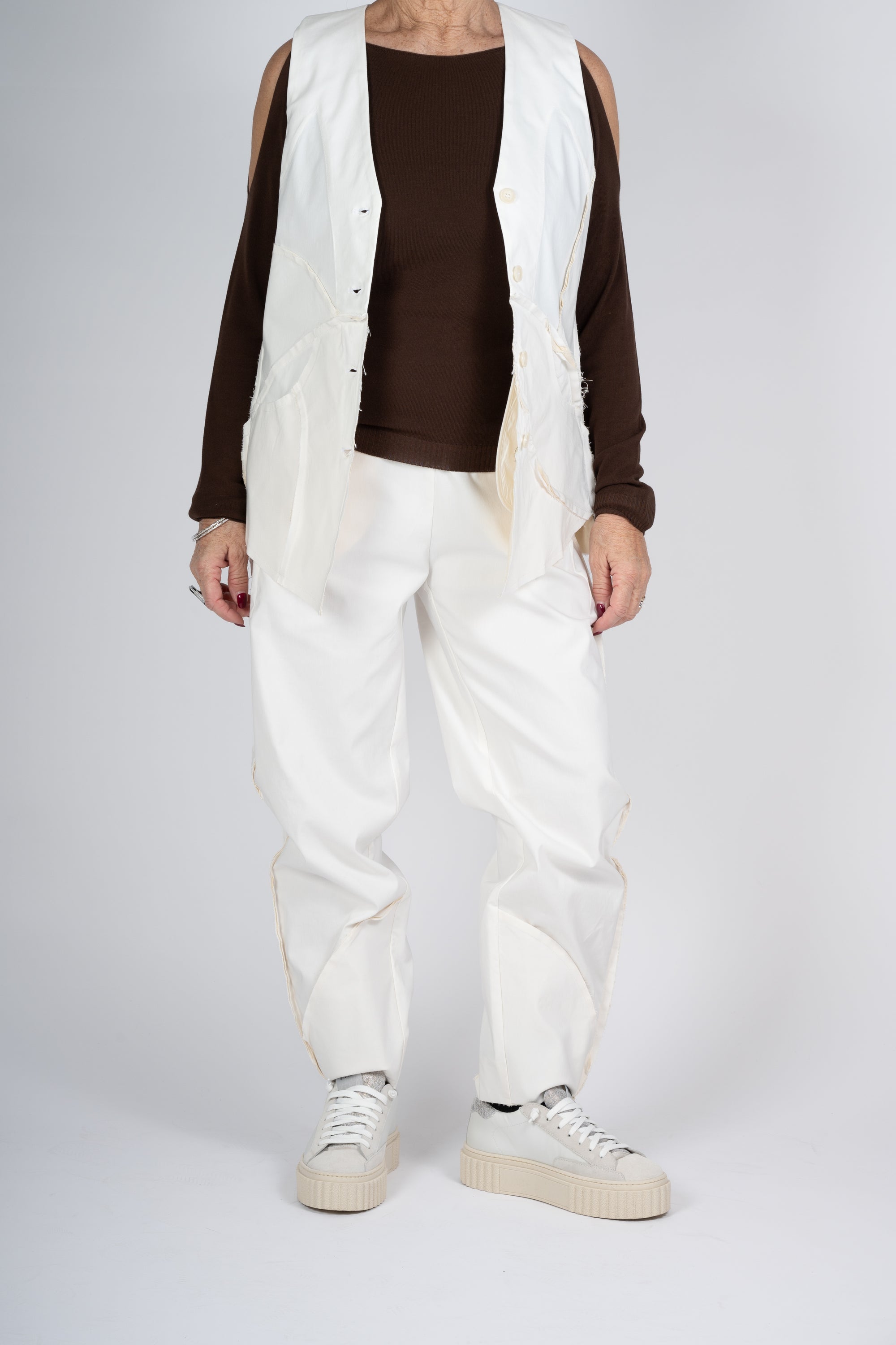 GILET MANESERA COLOR CREMA