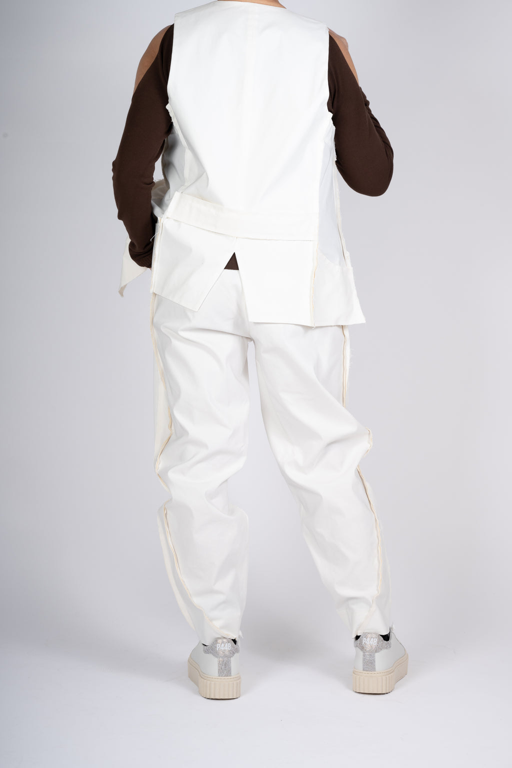 PANTALONI MANESERA COLOR CREMA