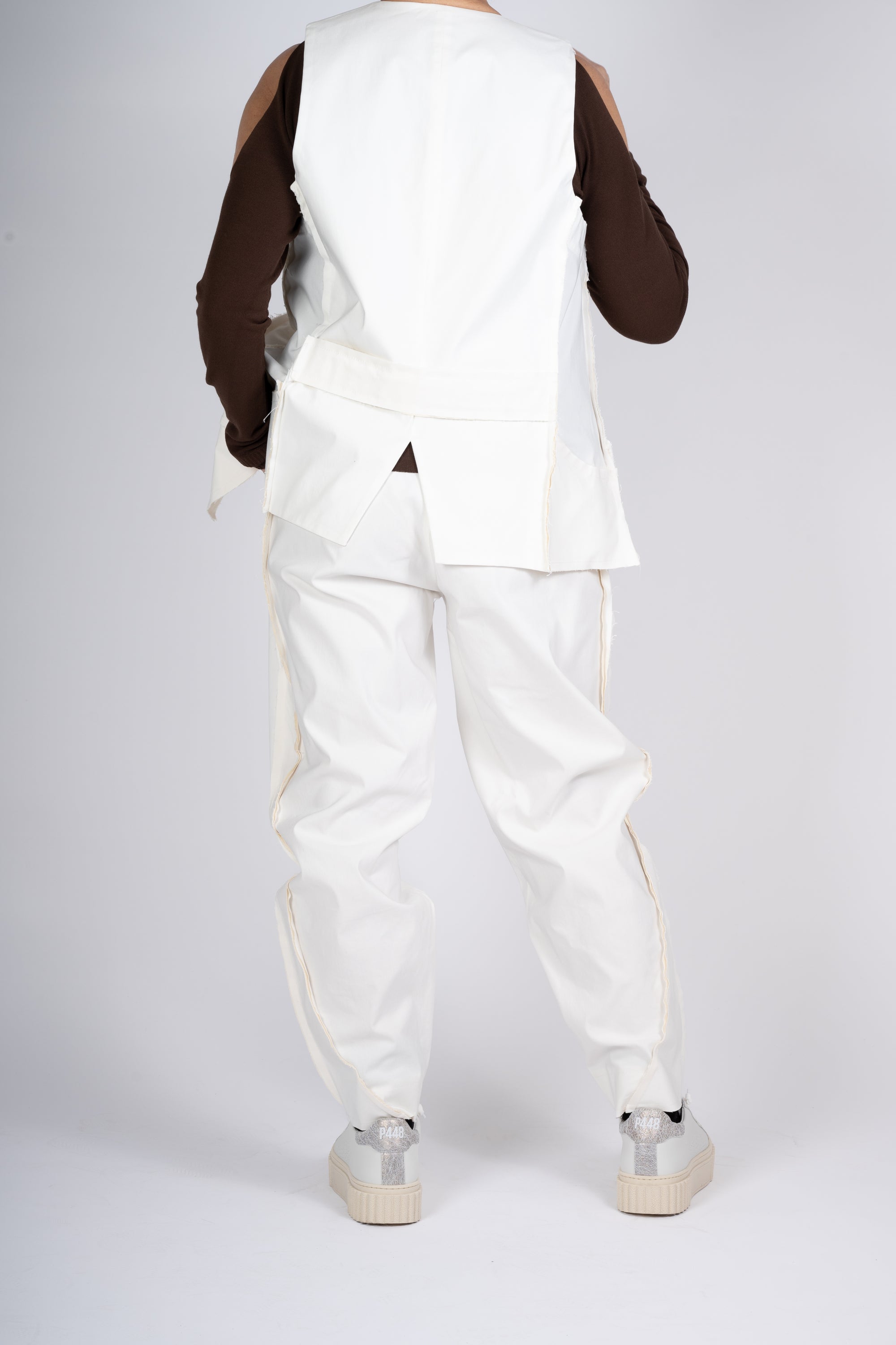PANTALONI MANESERA COLOR CREMA