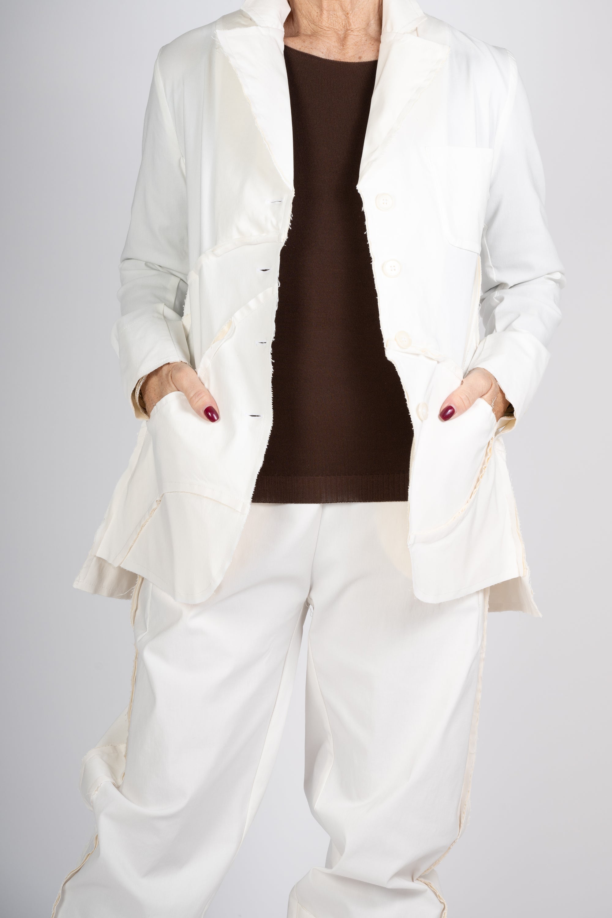 GIACCA MANESERA COLORE CREMA