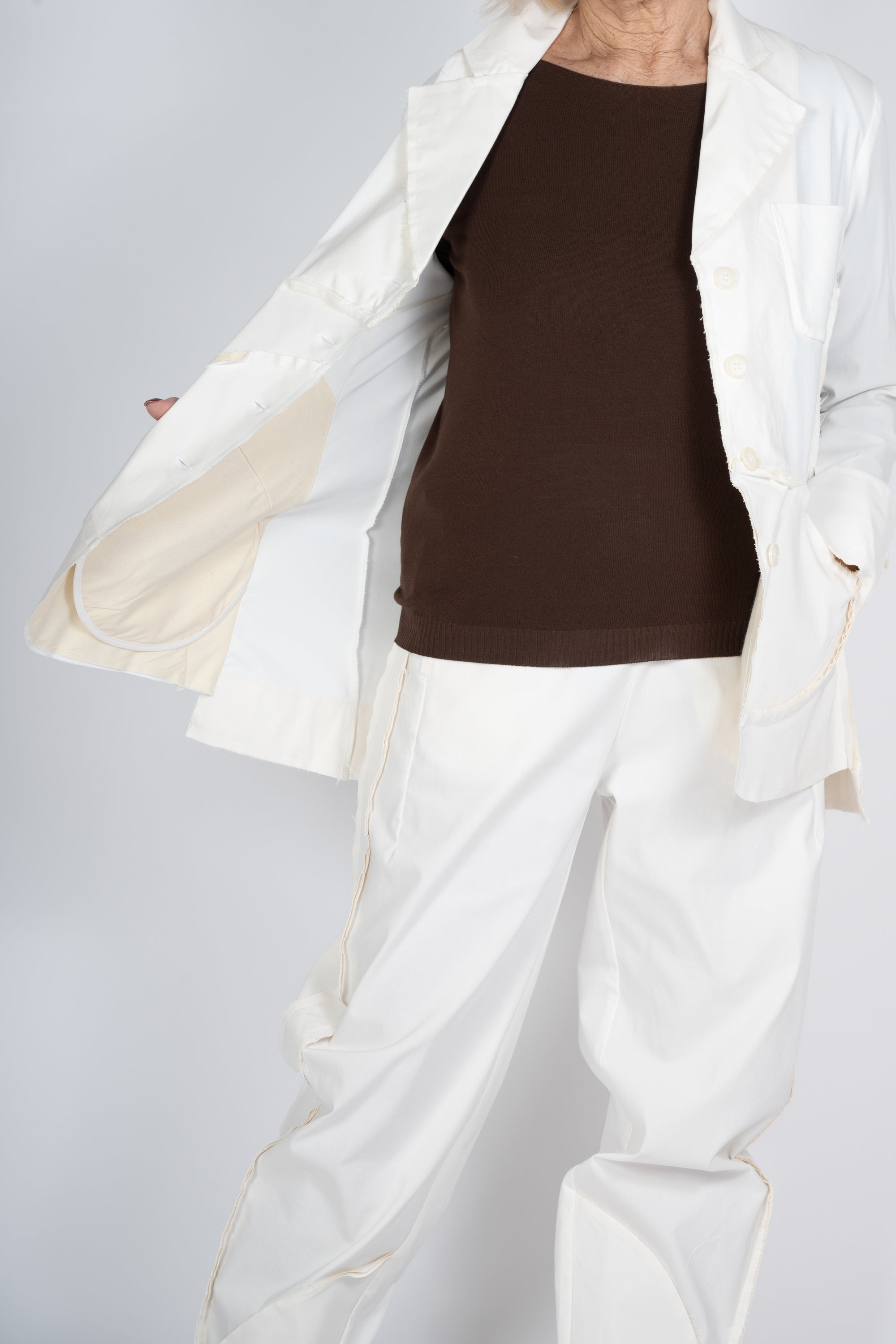 GIACCA MANESERA COLORE CREMA