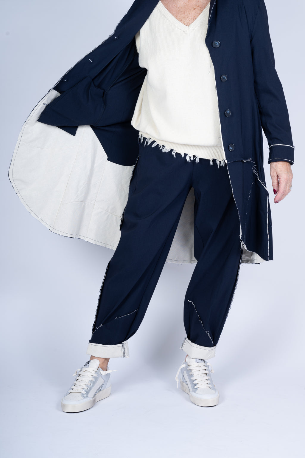 GIACCA LUNGA MANESERA COLORE BLU