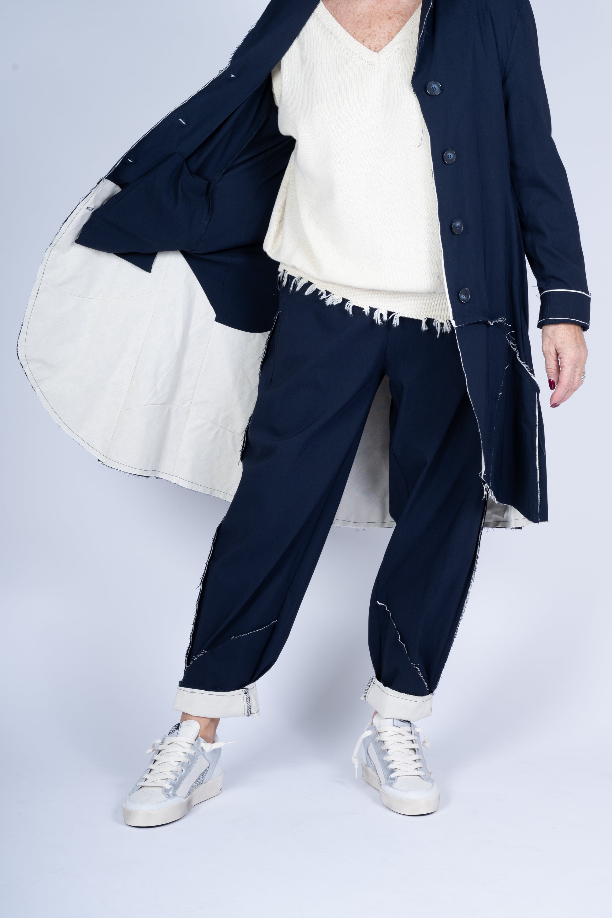 GIACCA LUNGA MANESERA COLORE BLU