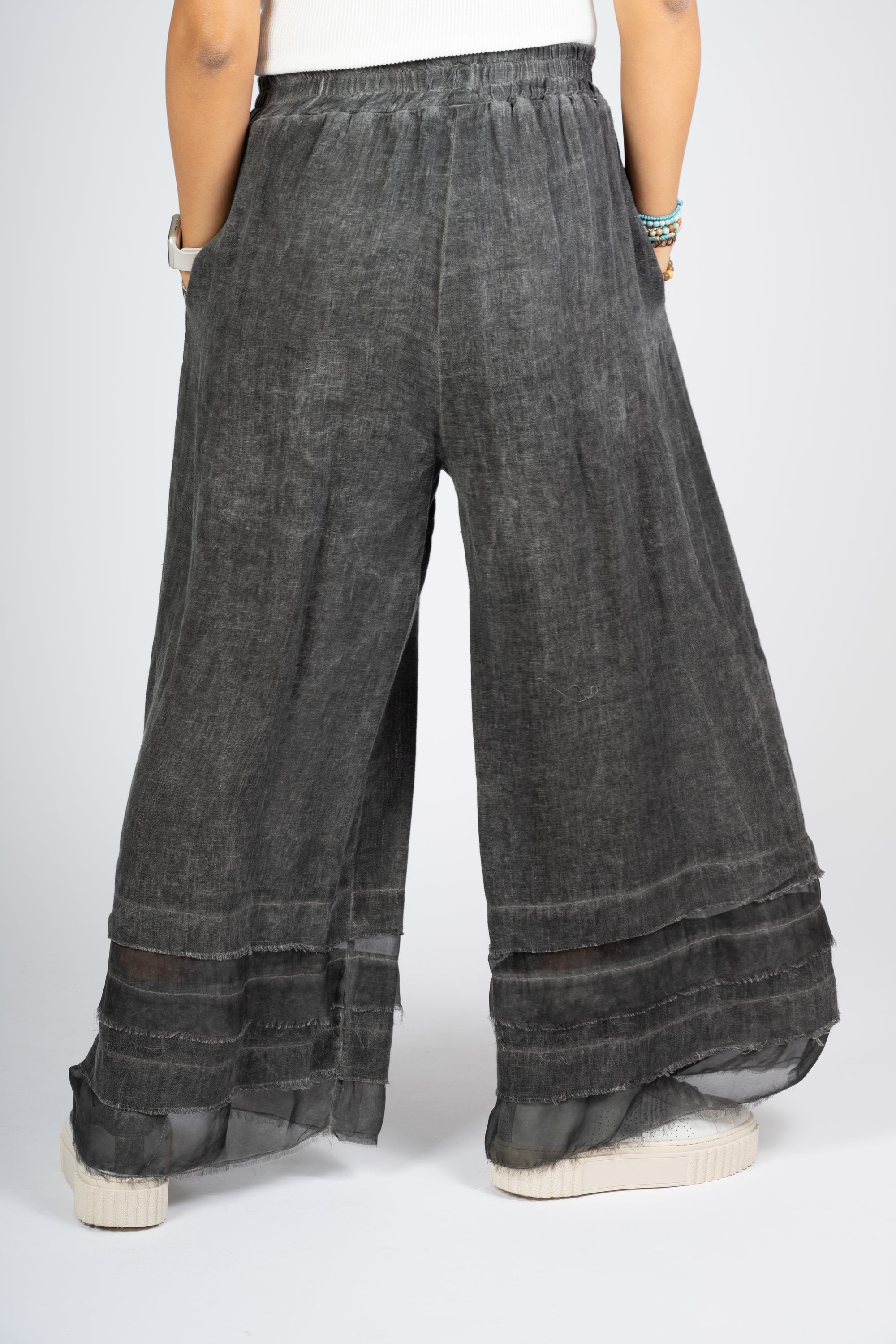 PANTALONI SANCTAMUERTE COLOR ANTRACITE