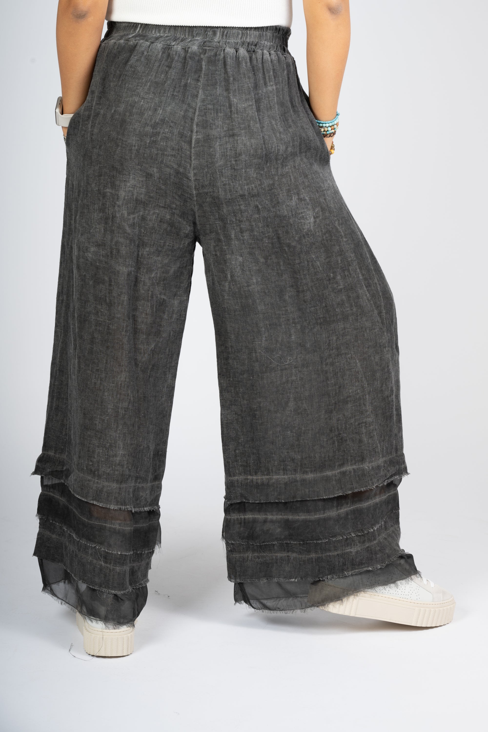 PANTALONI SANCTAMUERTE COLOR ANTRACITE