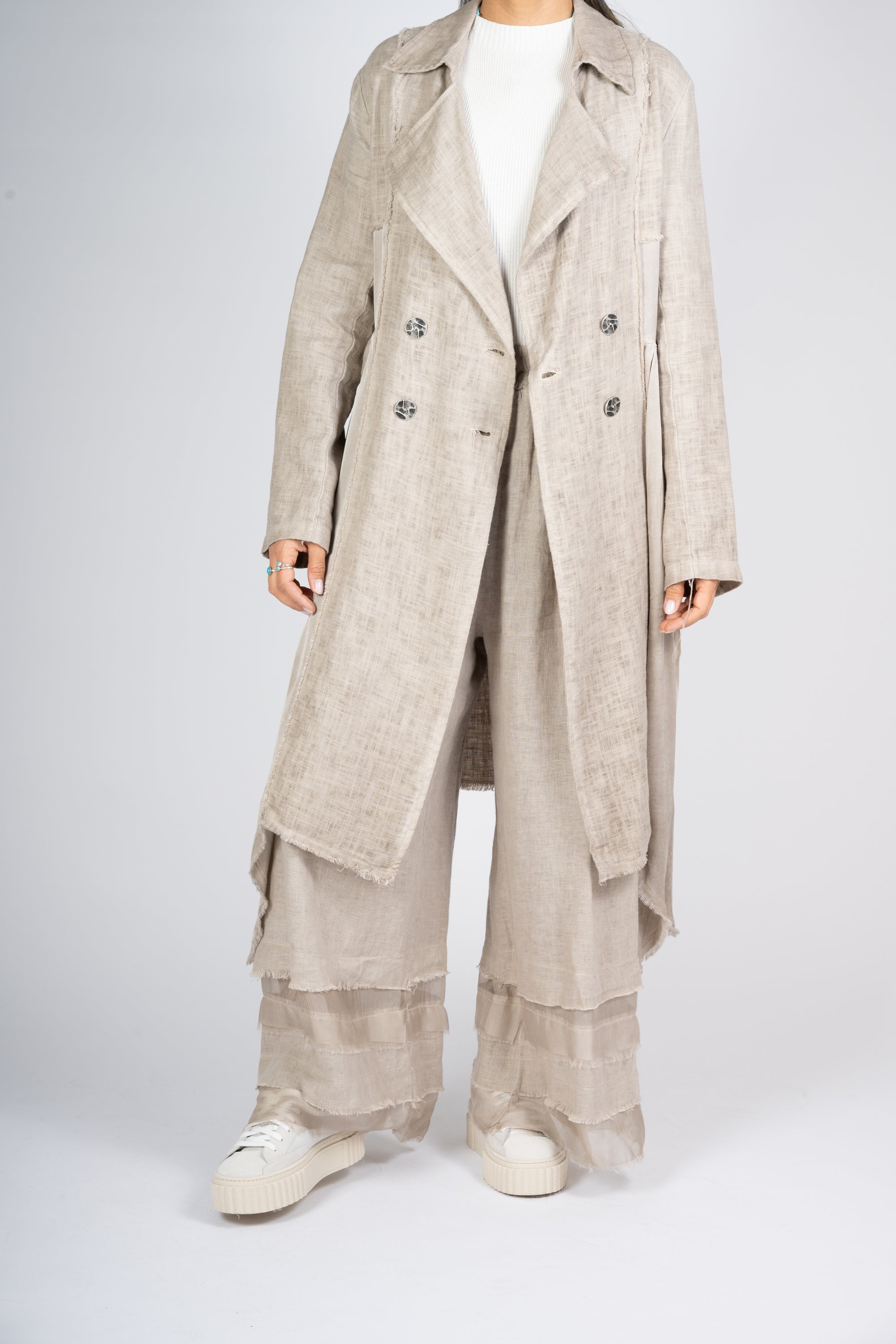 PANTALONI SANCTAMUERTE SABBIA