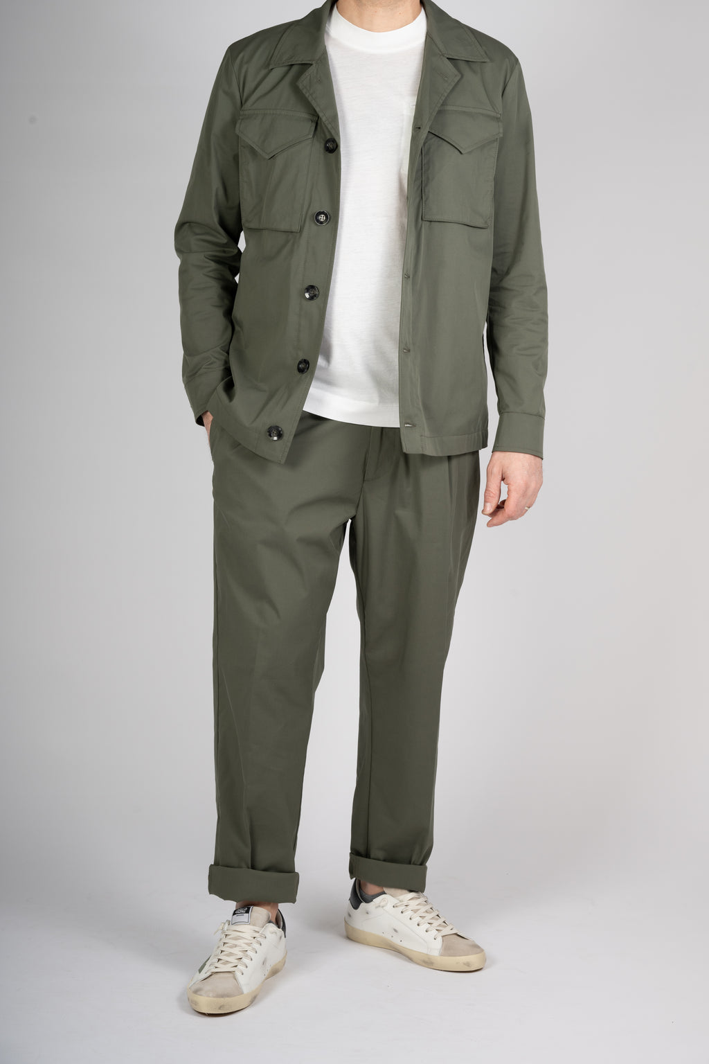 PANTALONE OFFICINA 36 MILITARE COTONE TECNICO