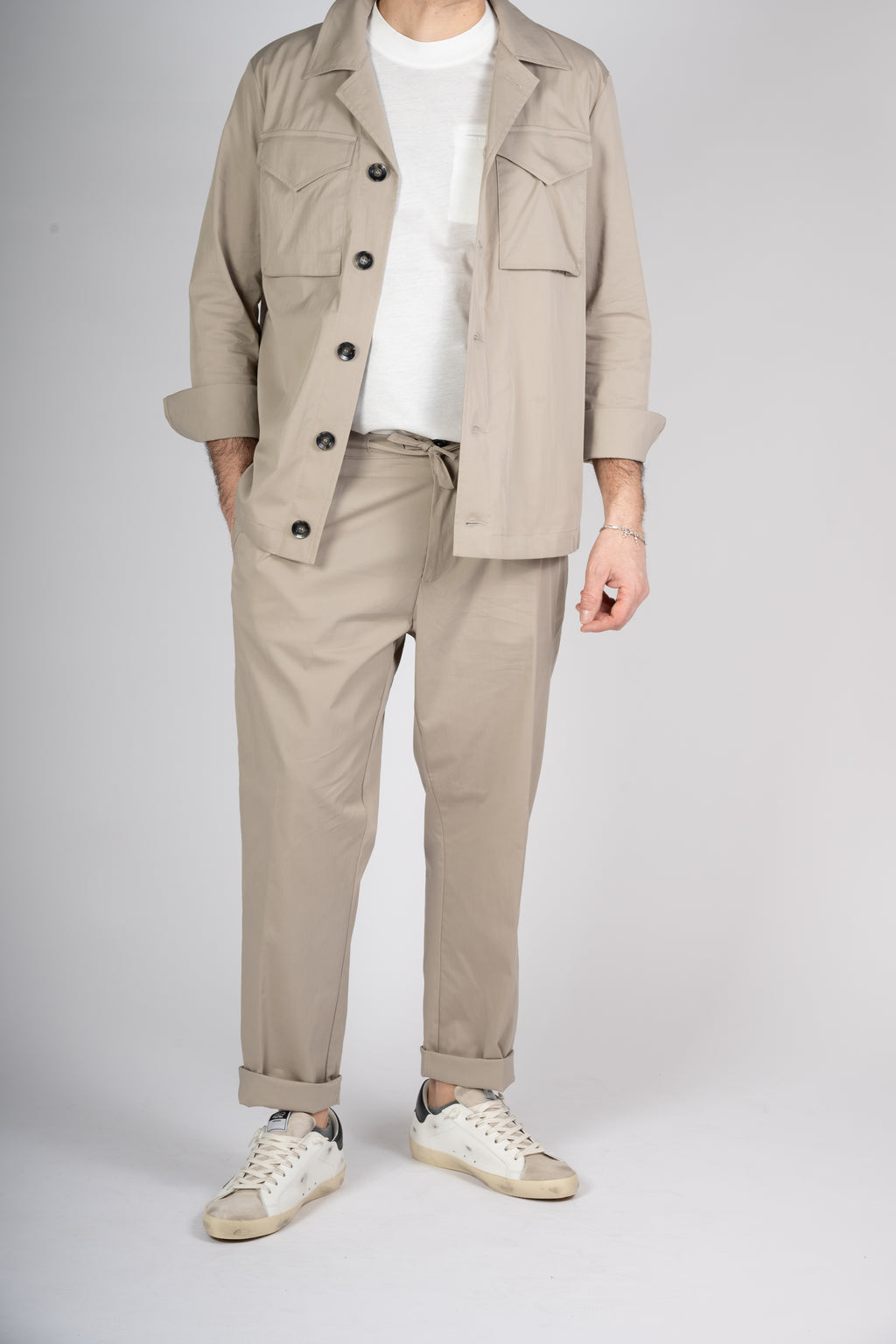 PANTALONE OFFICINA 36 COTONE TECNICO FANGO