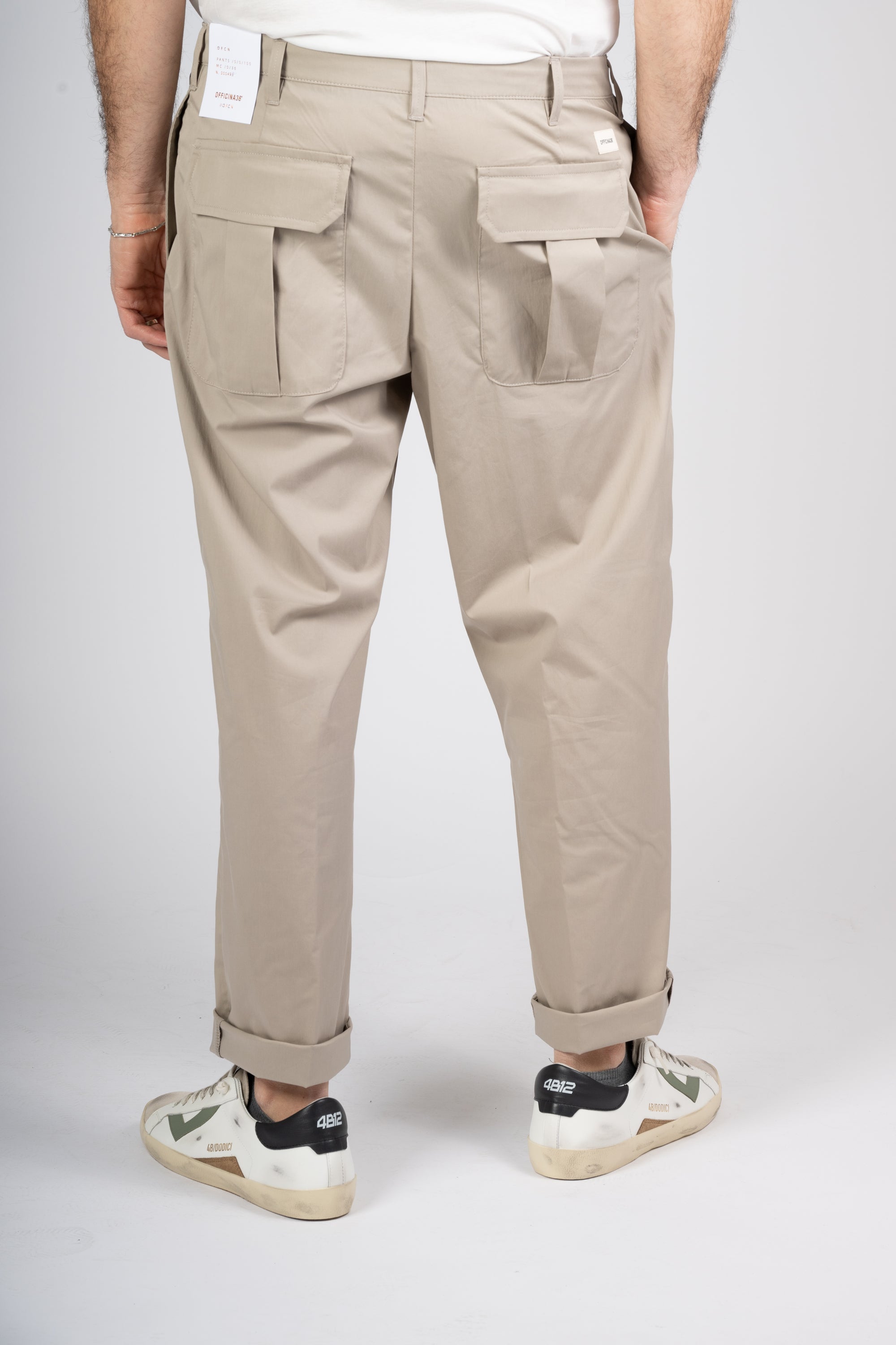 PANTALONE OFFICINA 36 COTONE TECNICO FANGO