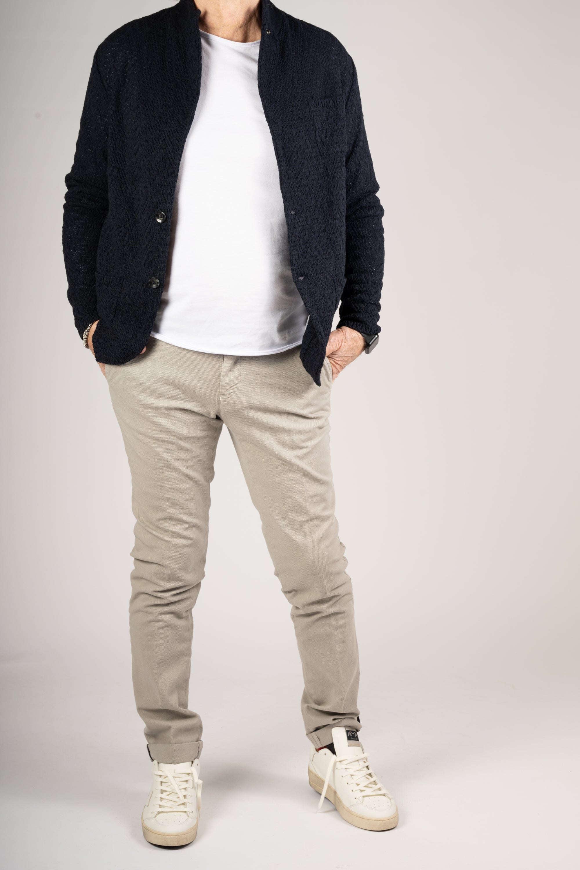 PANTALONE MASON'S SLIM MICROFANTASIA TORTORA
