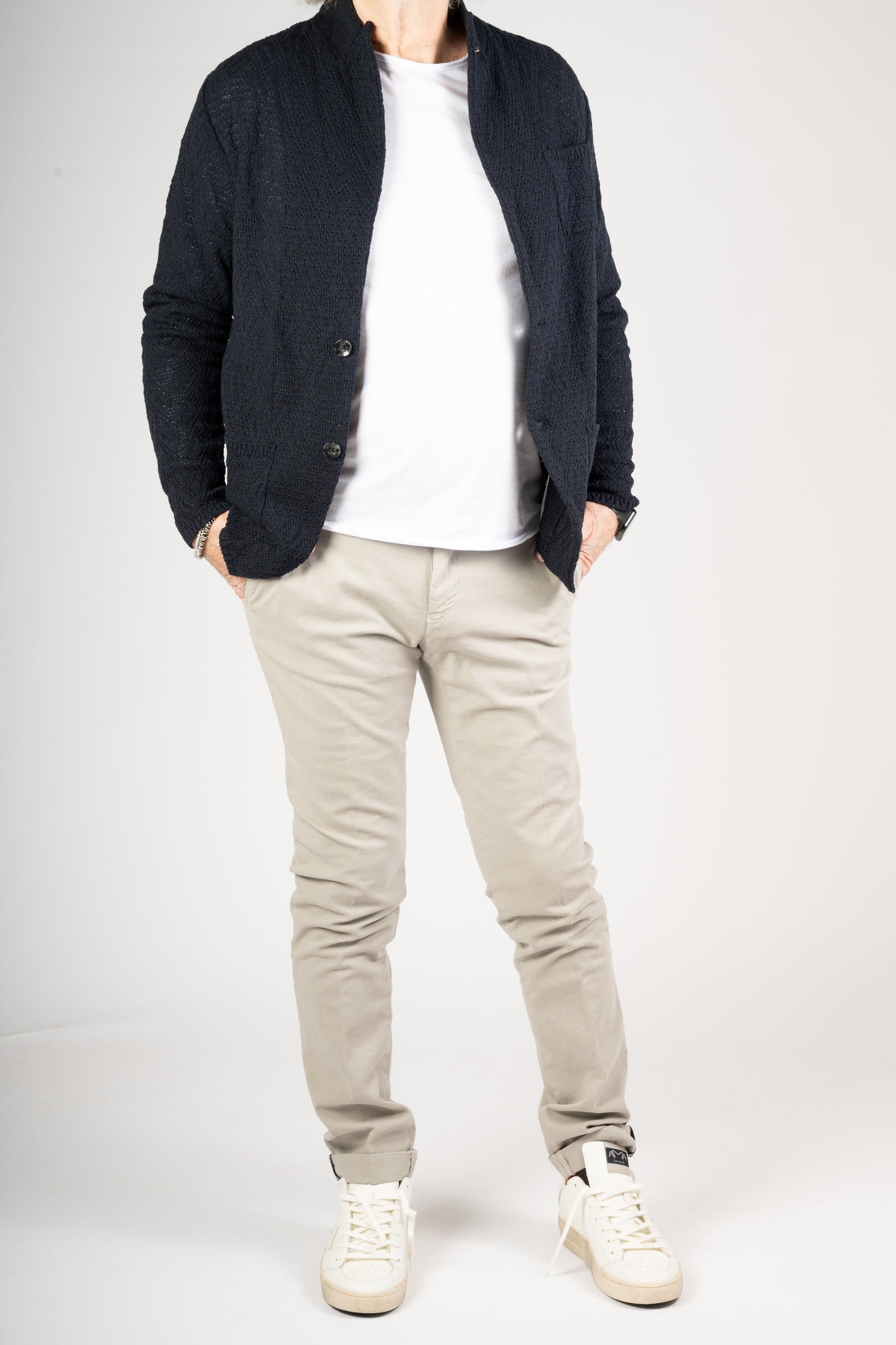 GIACCA MAGLIA OFFICINA36 BLU SCURO