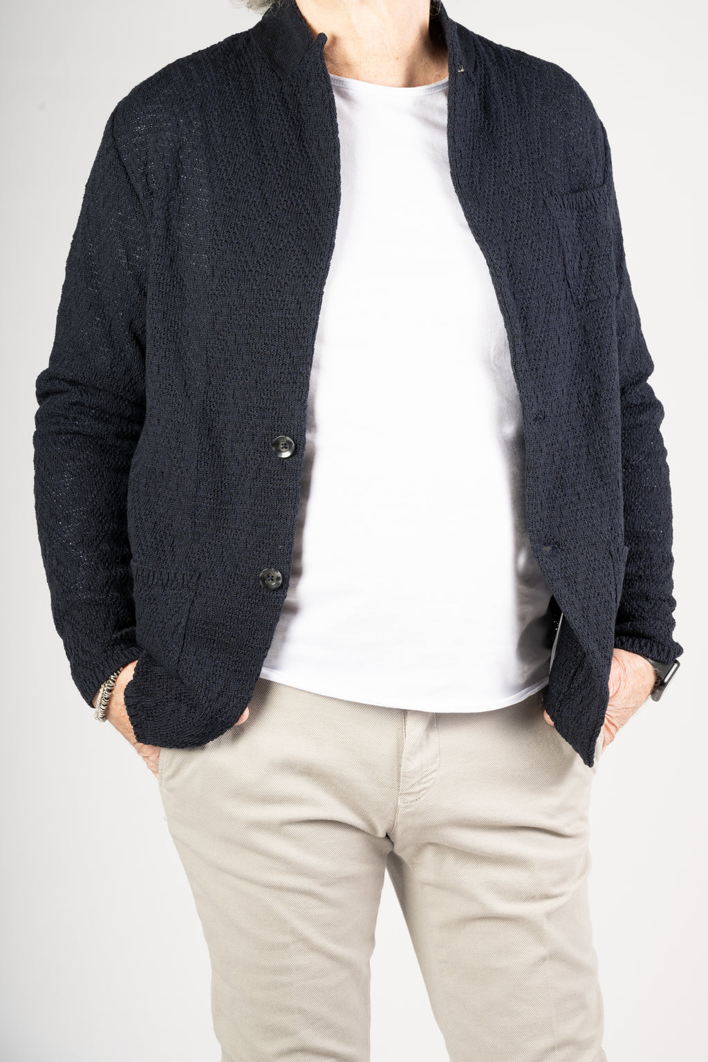 GIACCA MAGLIA OFFICINA36 BLU SCURO
