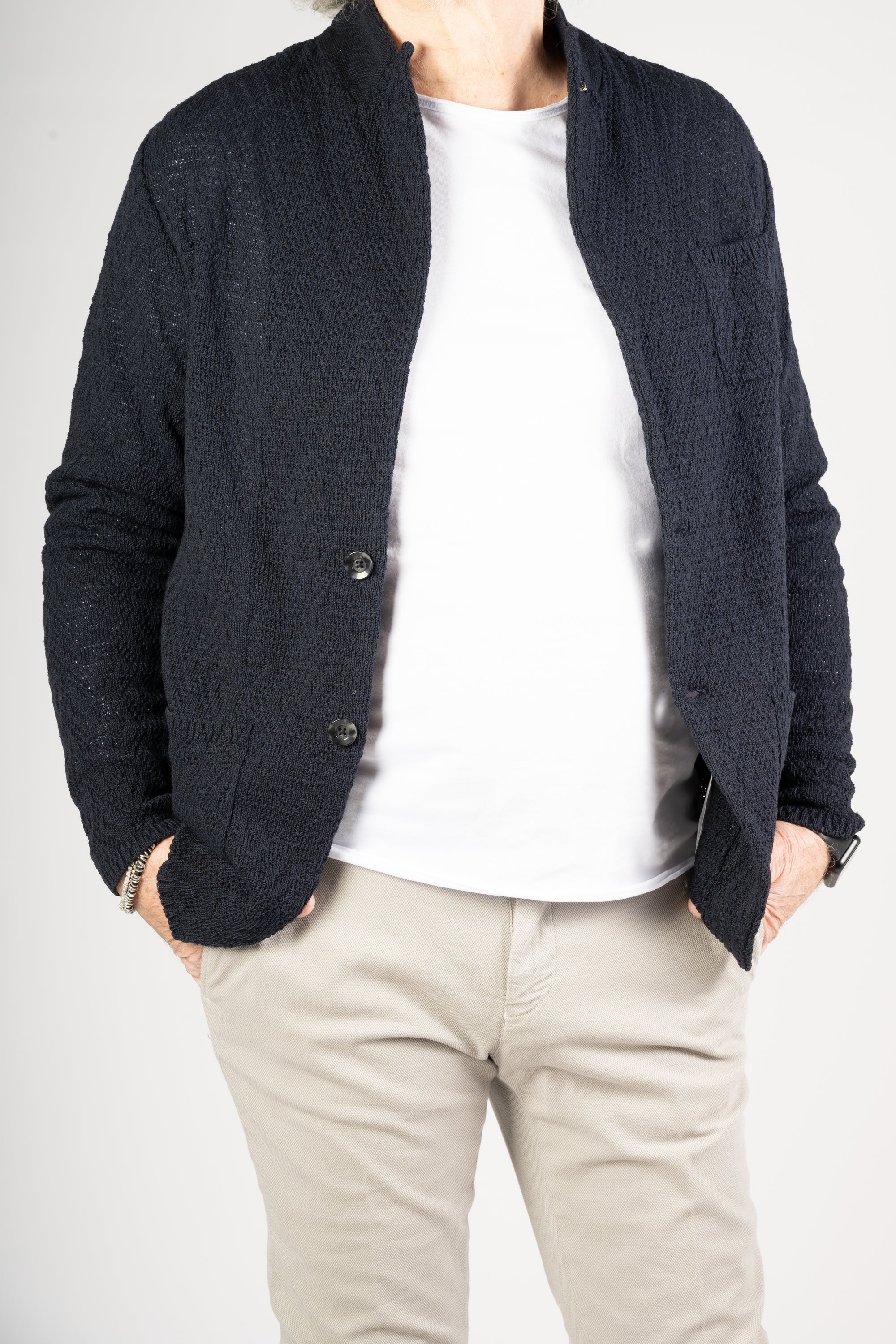 GIACCA MAGLIA OFFICINA36 BLU SCURO