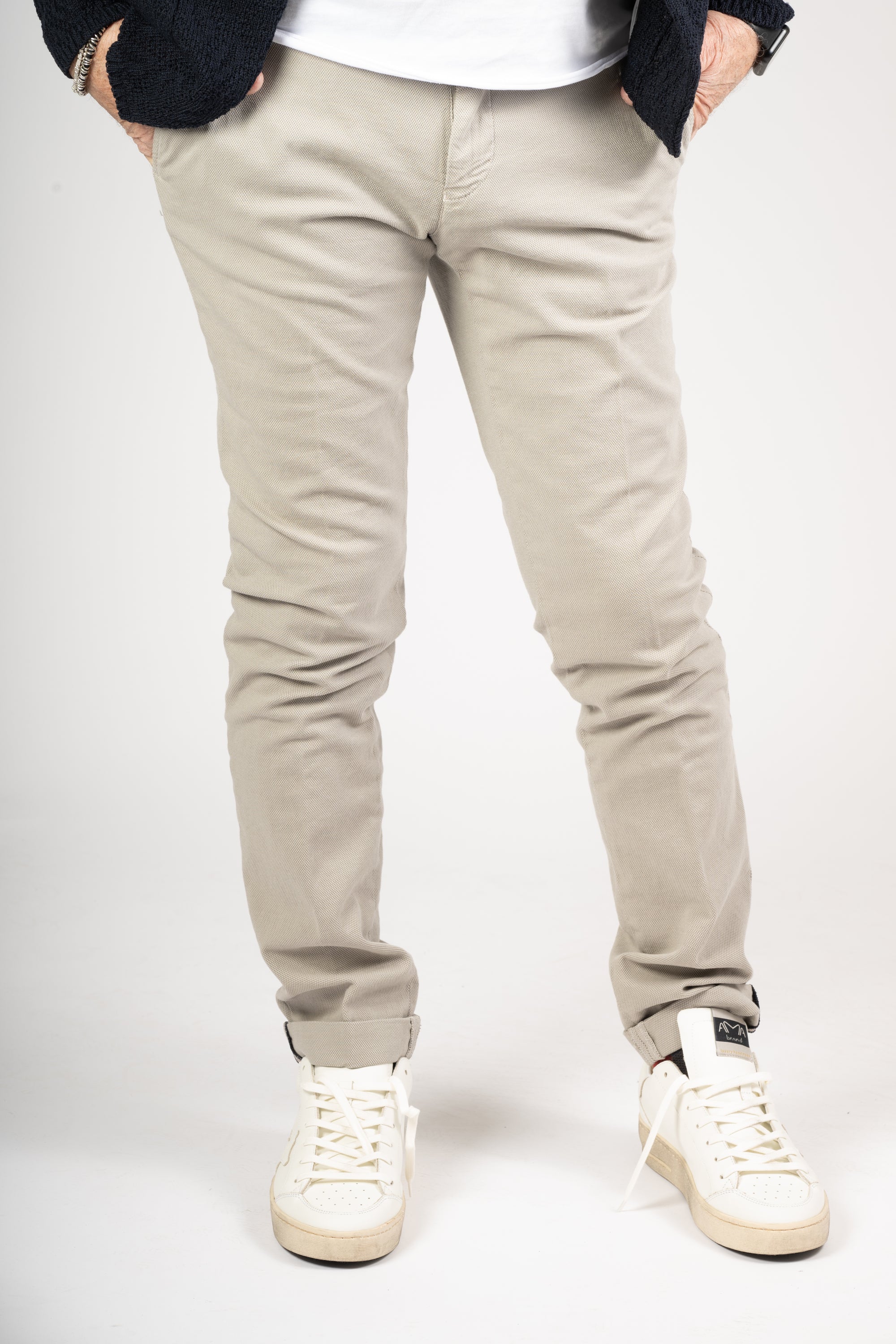 PANTALONE MASON'S SLIM MICROFANTASIA TORTORA