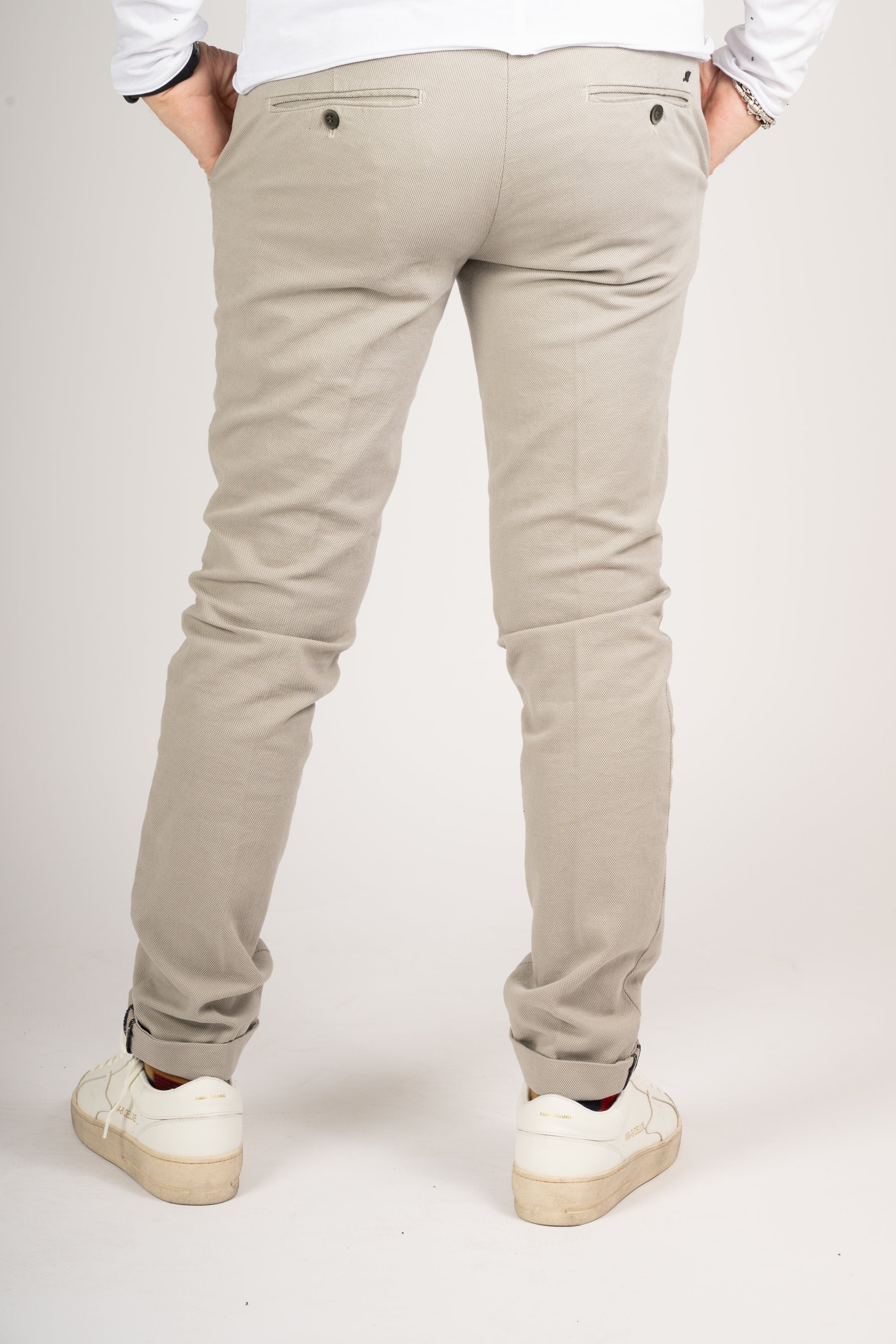 PANTALONE MASON'S SLIM MICROFANTASIA TORTORA