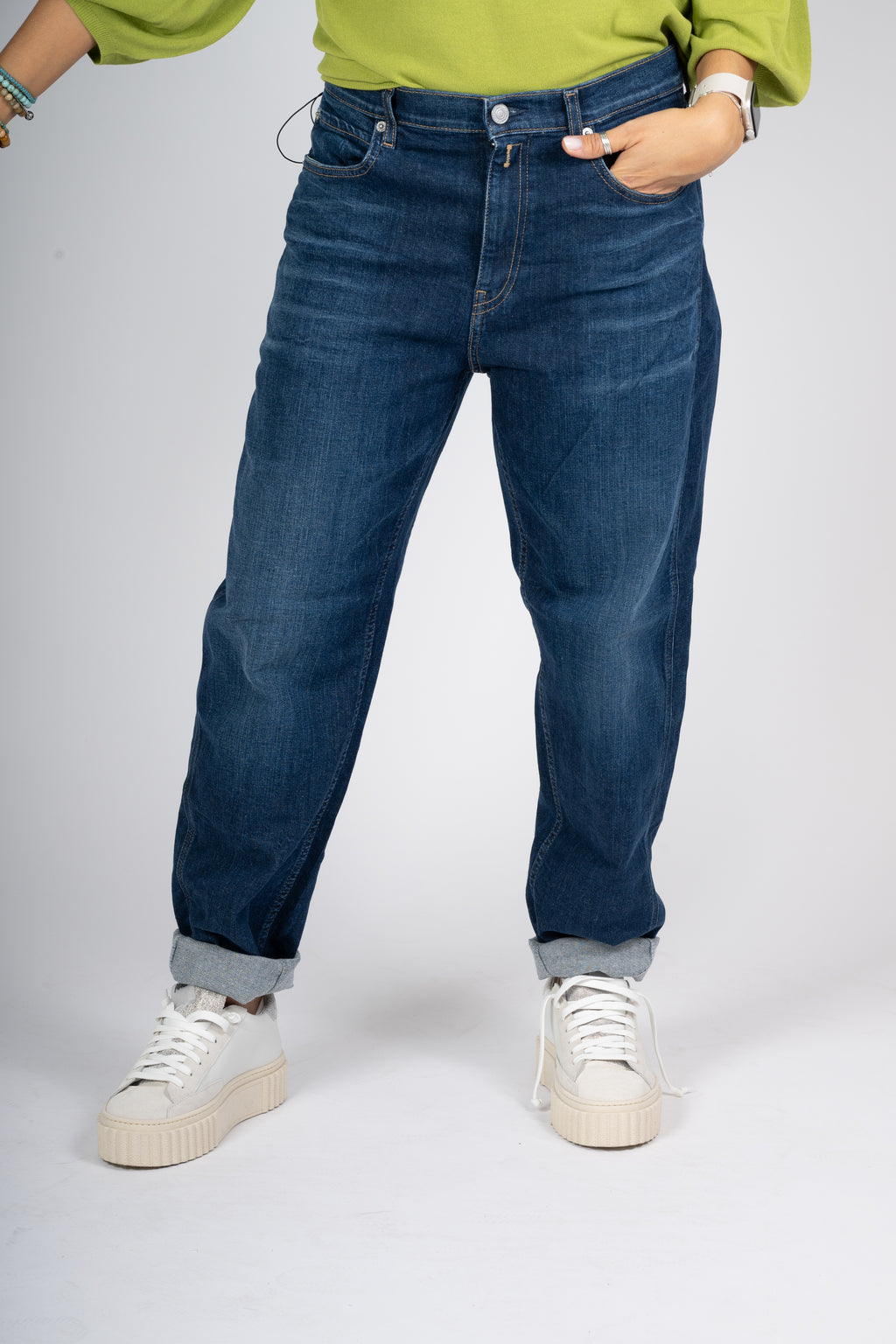 JEANS REPLAY COLORE BLU DENIM SCURO