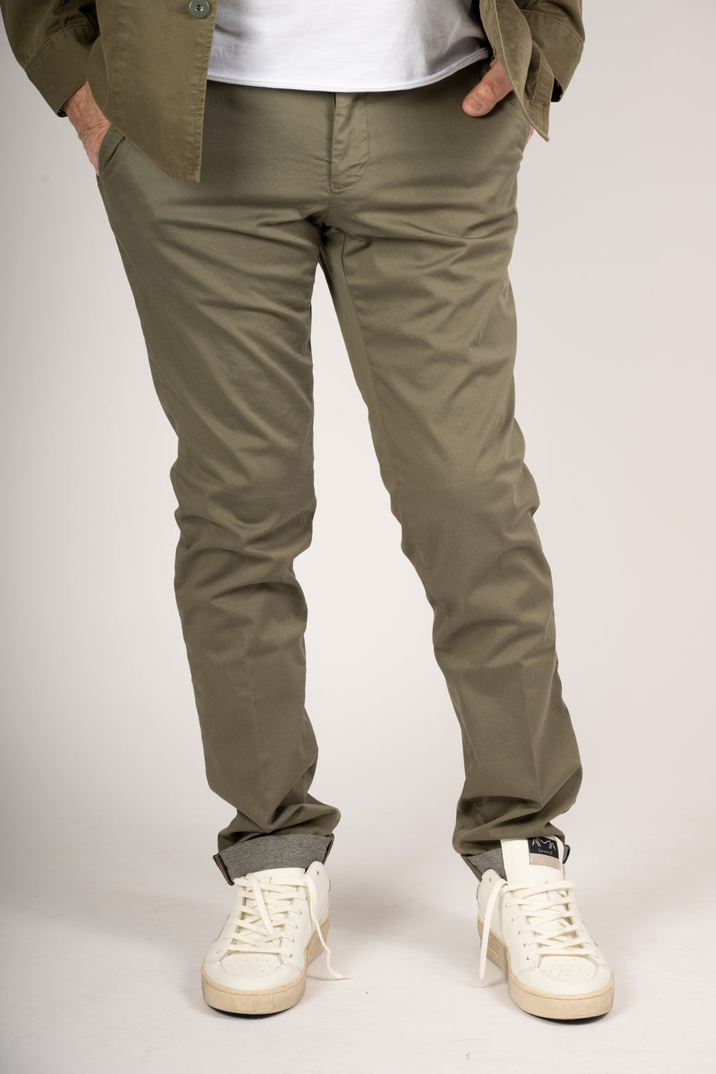 PANTALONI MASON'S VERDE MILITARE