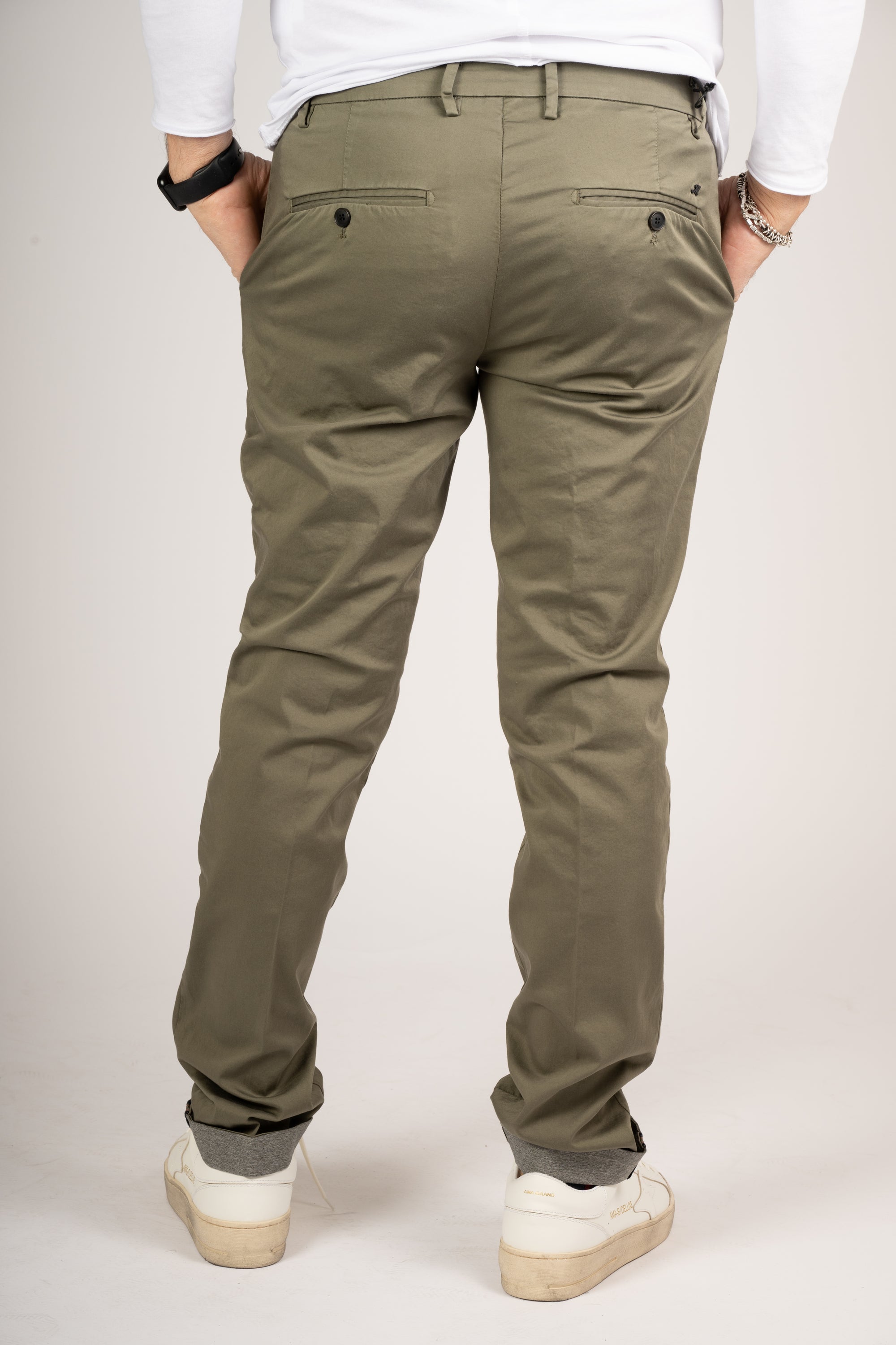 PANTALONI MASON'S VERDE MILITARE