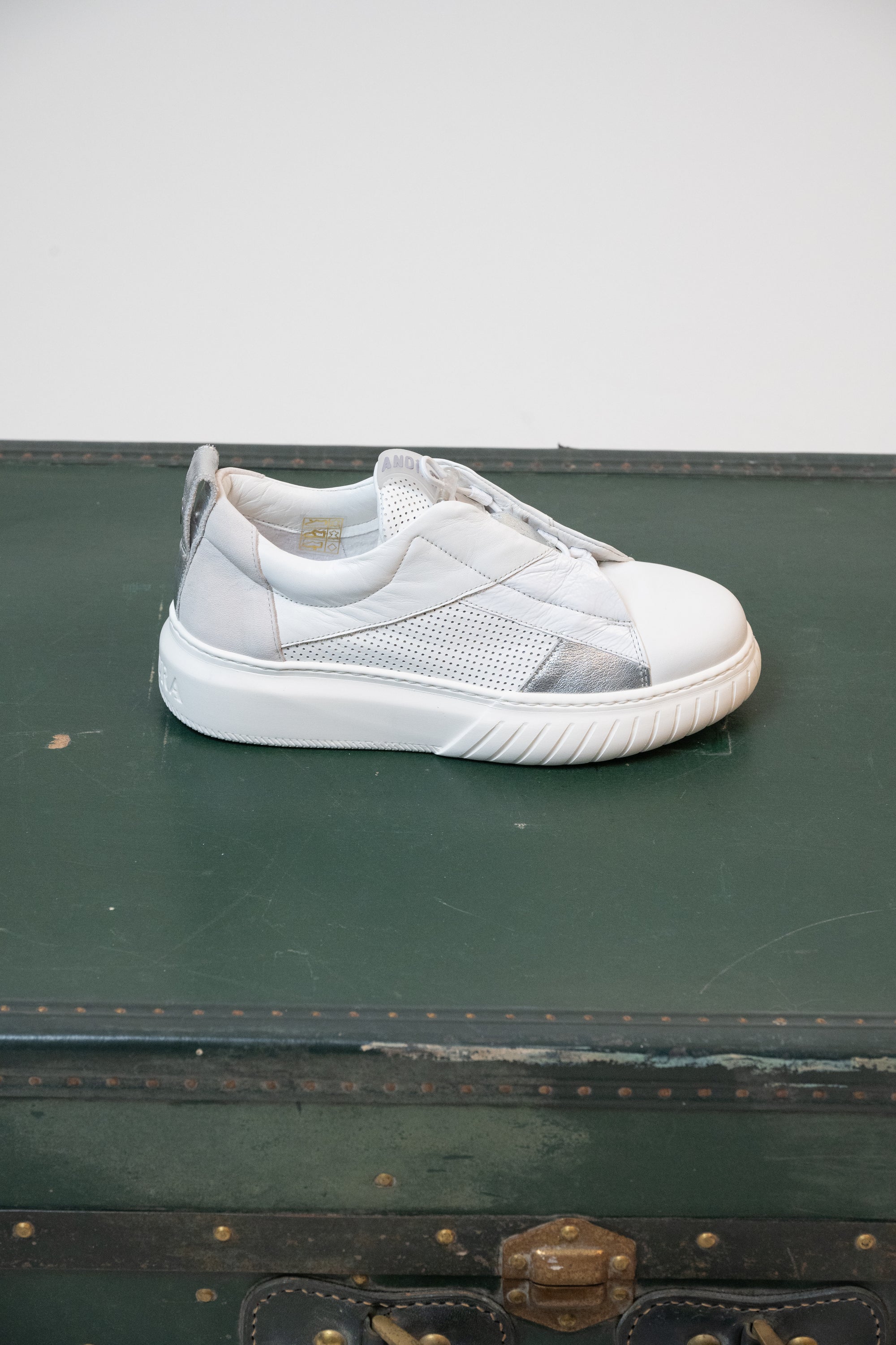 SNEAKERS ANDìAFORA BIANCO/ARGENTO
