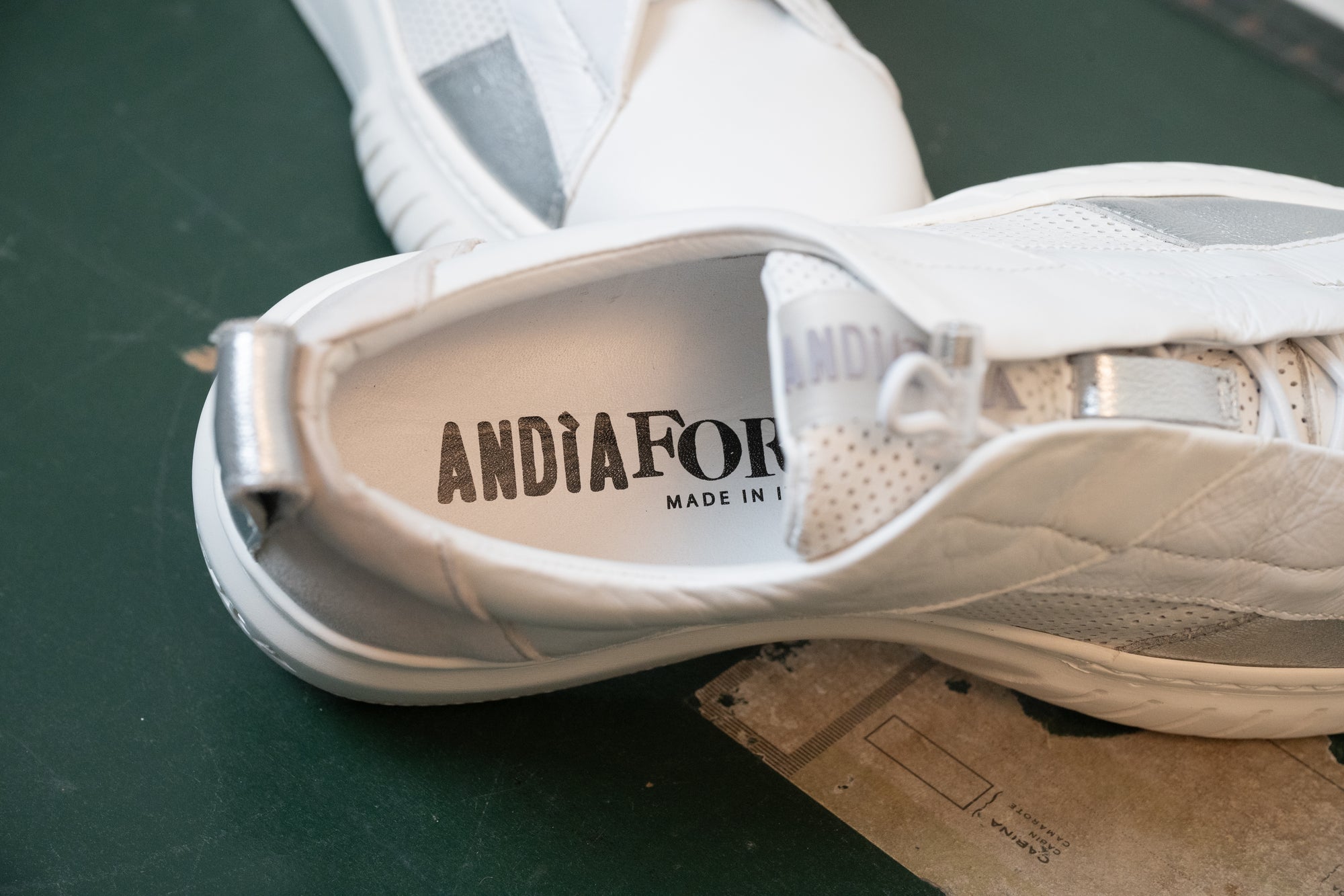 SNEAKERS ANDìAFORA BIANCO/ARGENTO