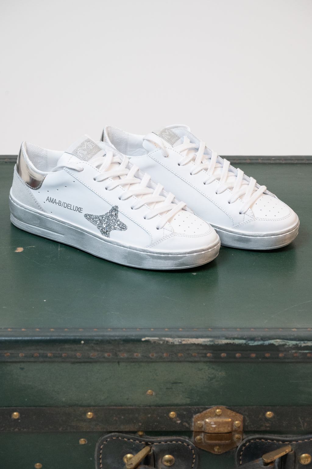 SNEAKERS AMA BRAND BIANCO/ARGENTO