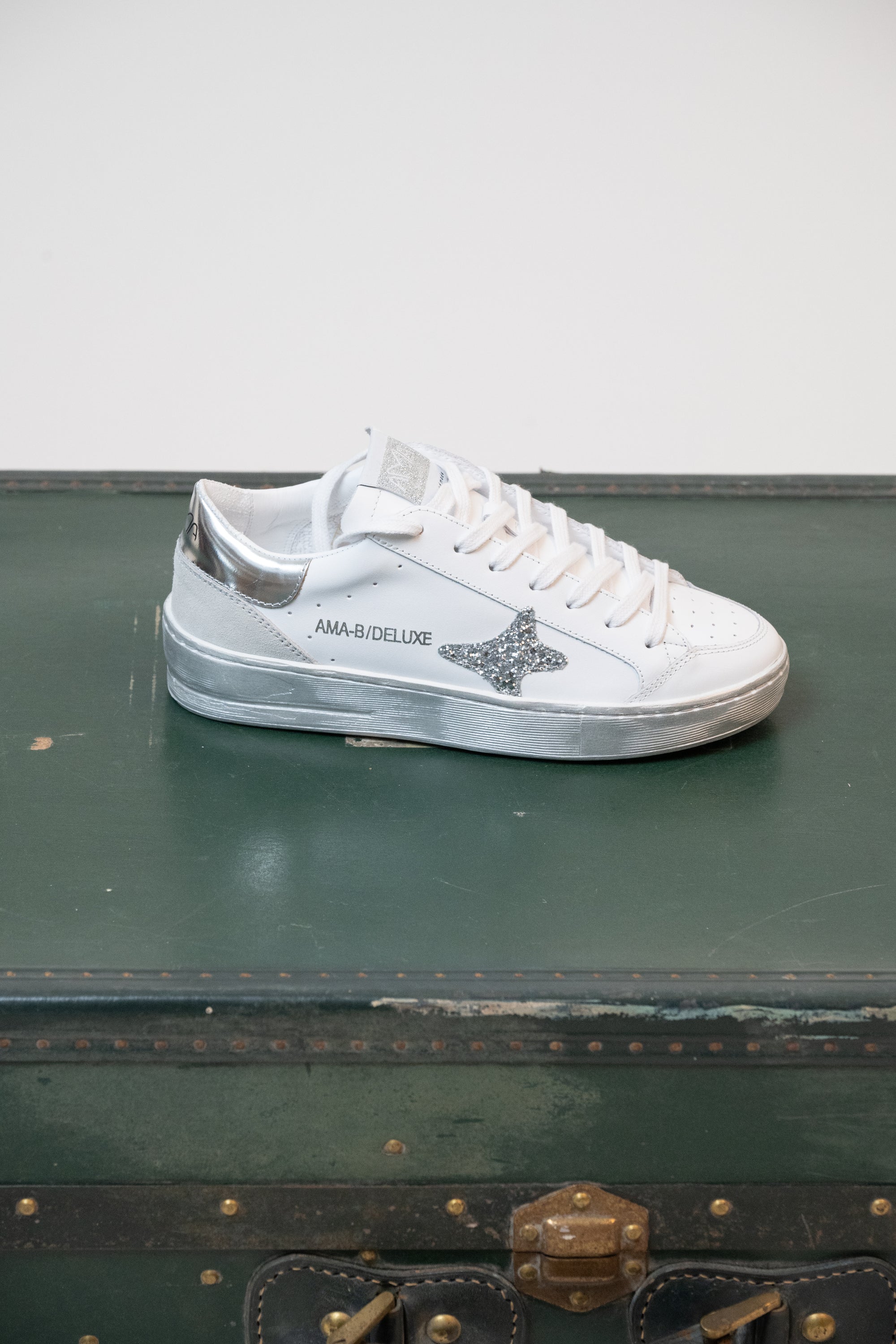 SNEAKERS AMA BRAND BIANCO/ARGENTO