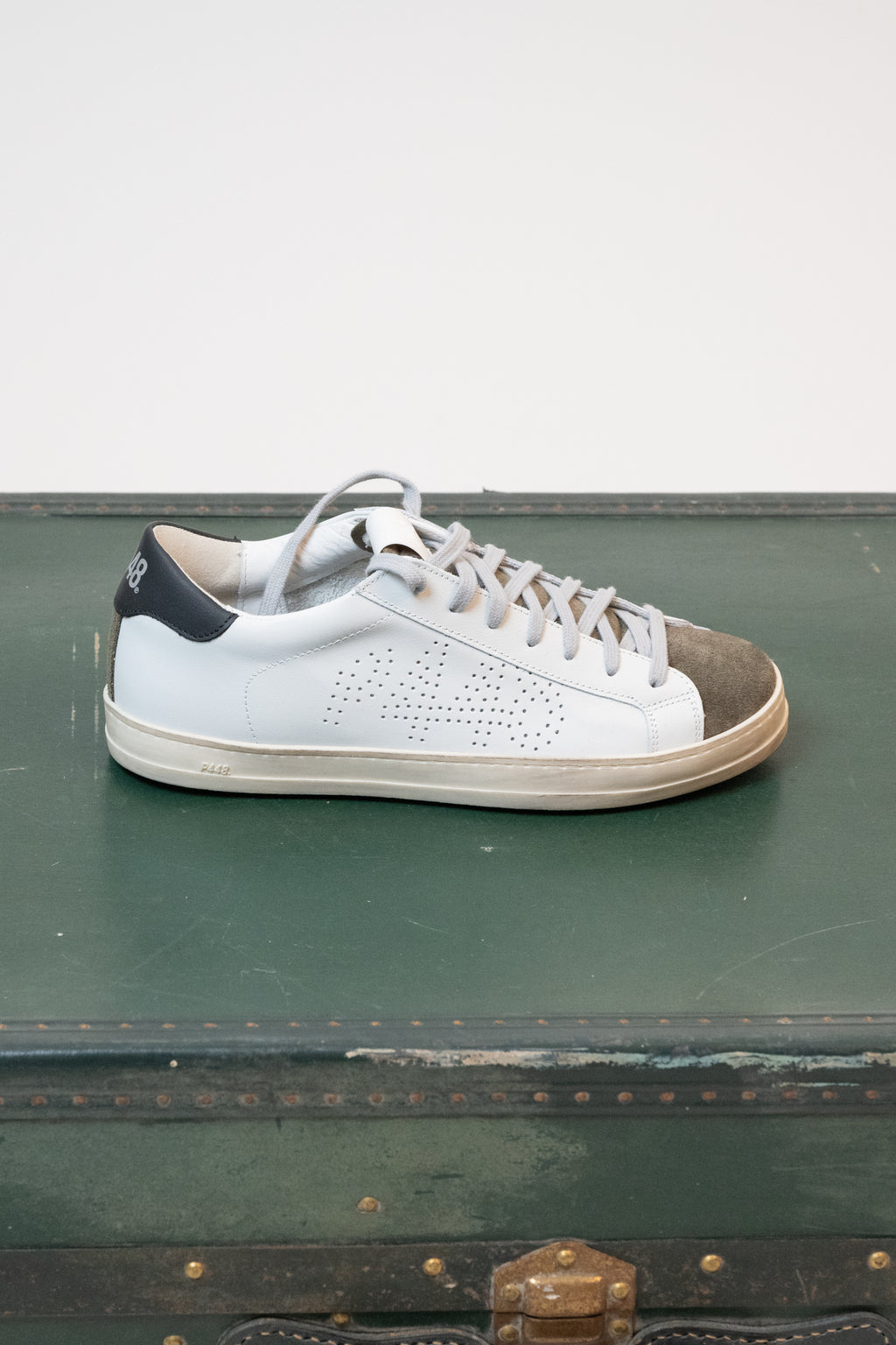 SNEAKERS P448 BIANCO/ VERDE MILITARE