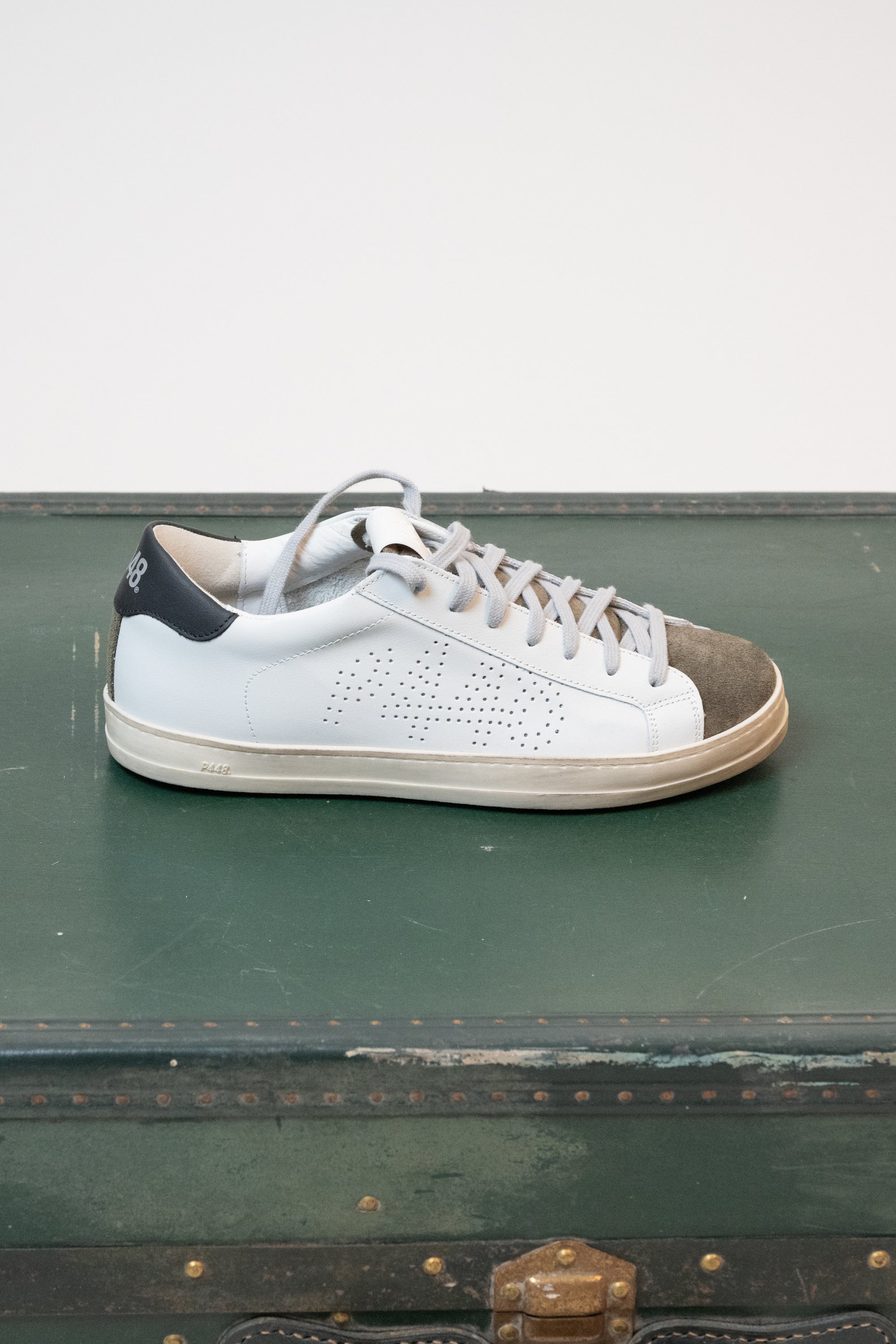 SNEAKERS P448 BIANCO/ VERDE MILITARE
