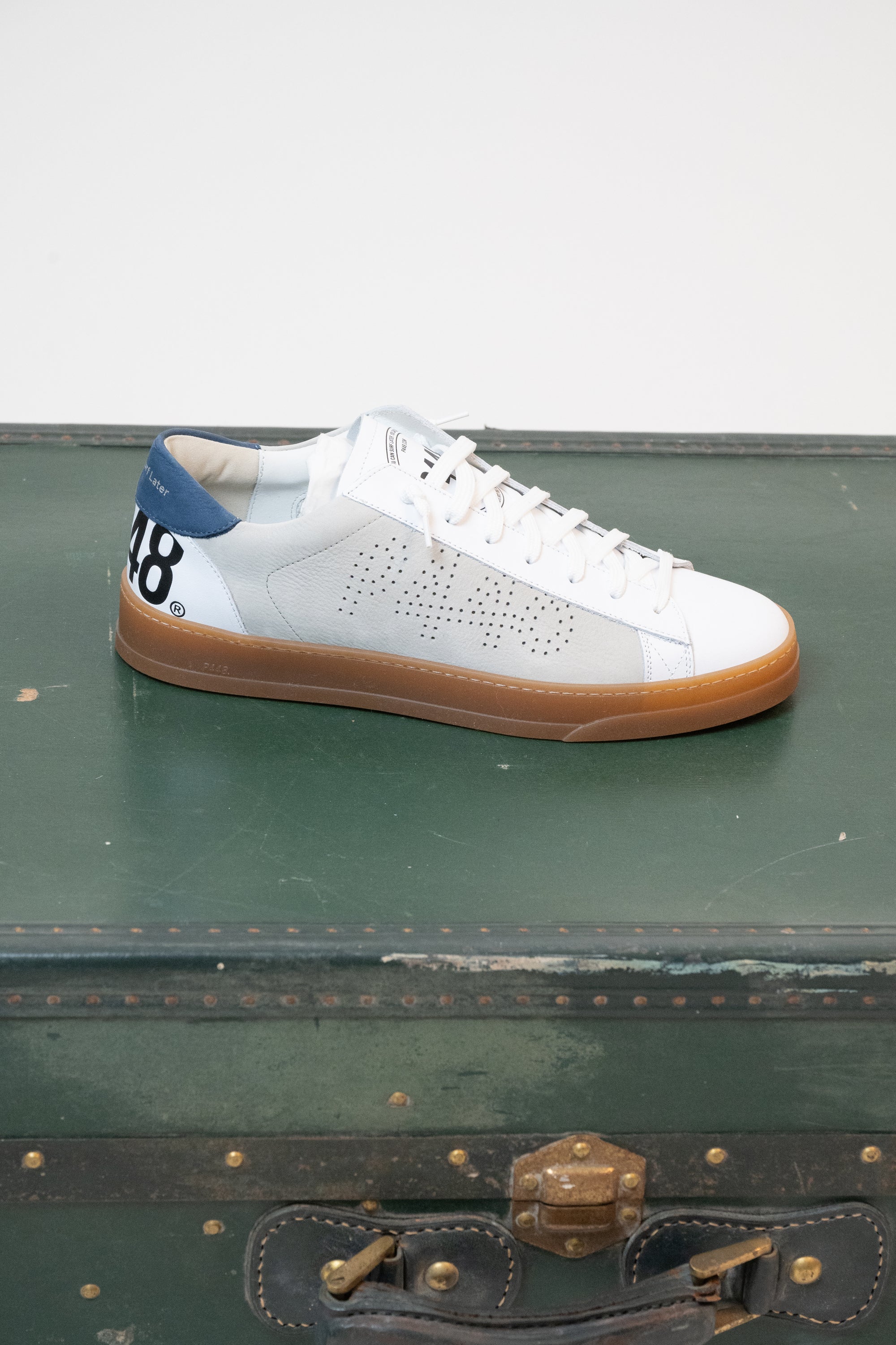 SNEAKERS P448 BIANCO/GRIGIO/BLU