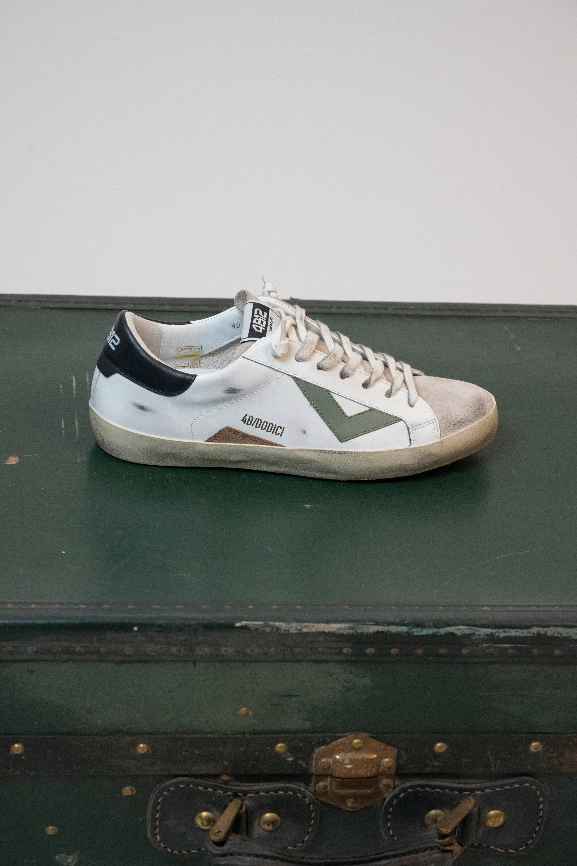 SNEAKERS 4B12 OFFWHITE/SALVIA