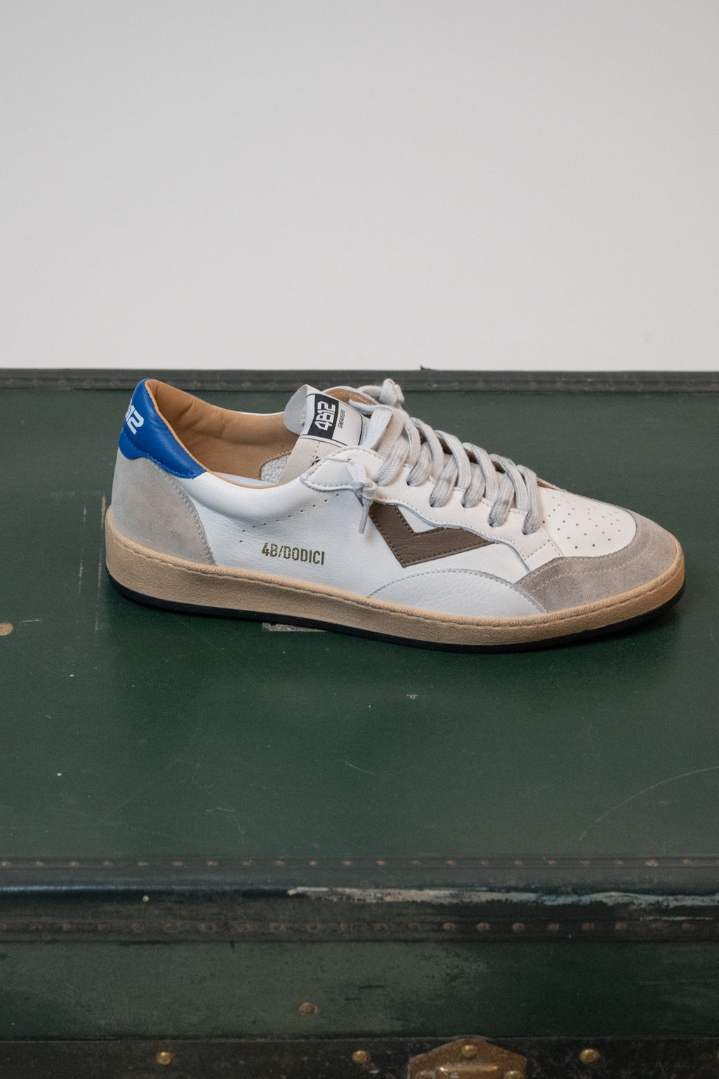 SNEAKERS 4B12 BIANCO/BLUETTE