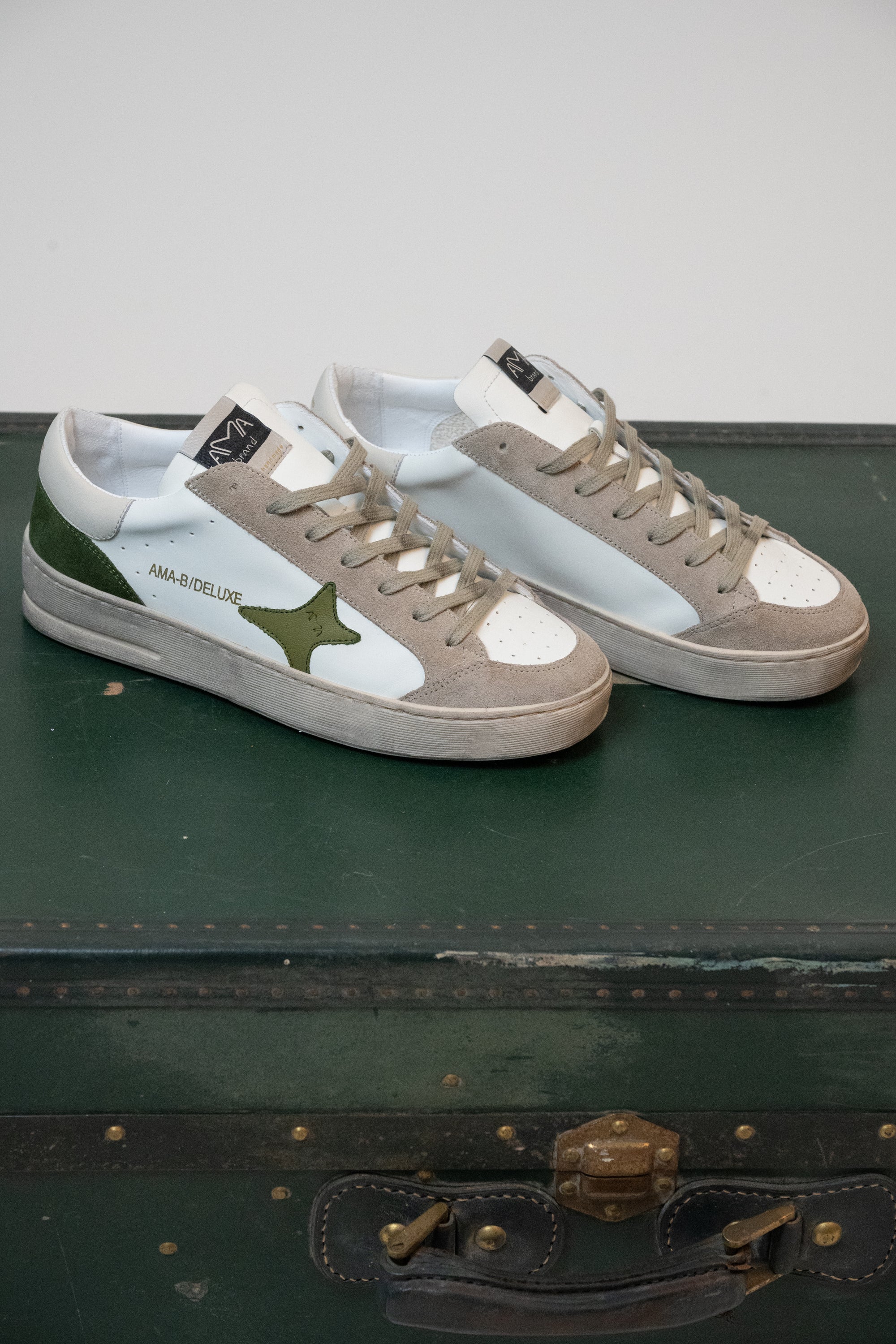 SNEAKERS AMA BRAND BIANCO/VERDE