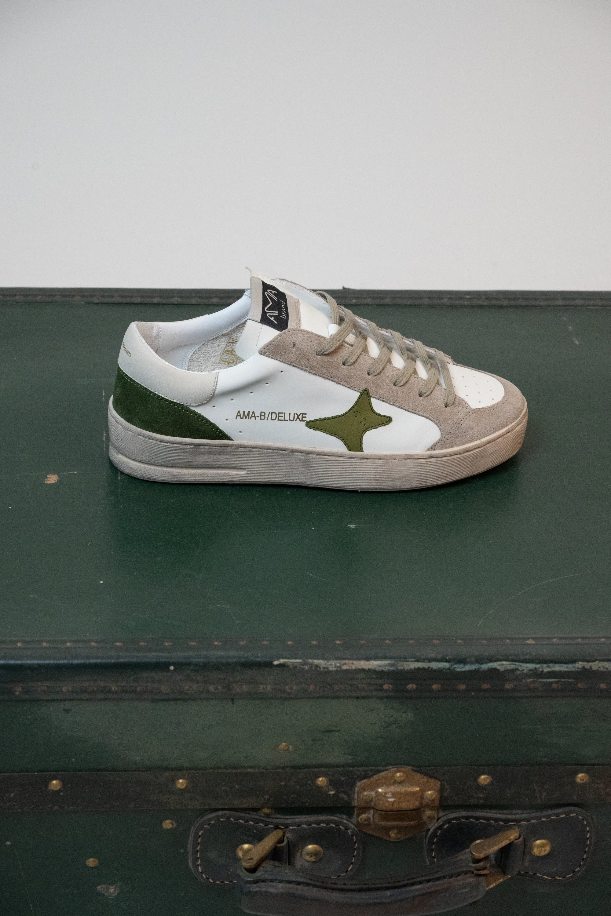 SNEAKERS AMA BRAND BIANCO/VERDE