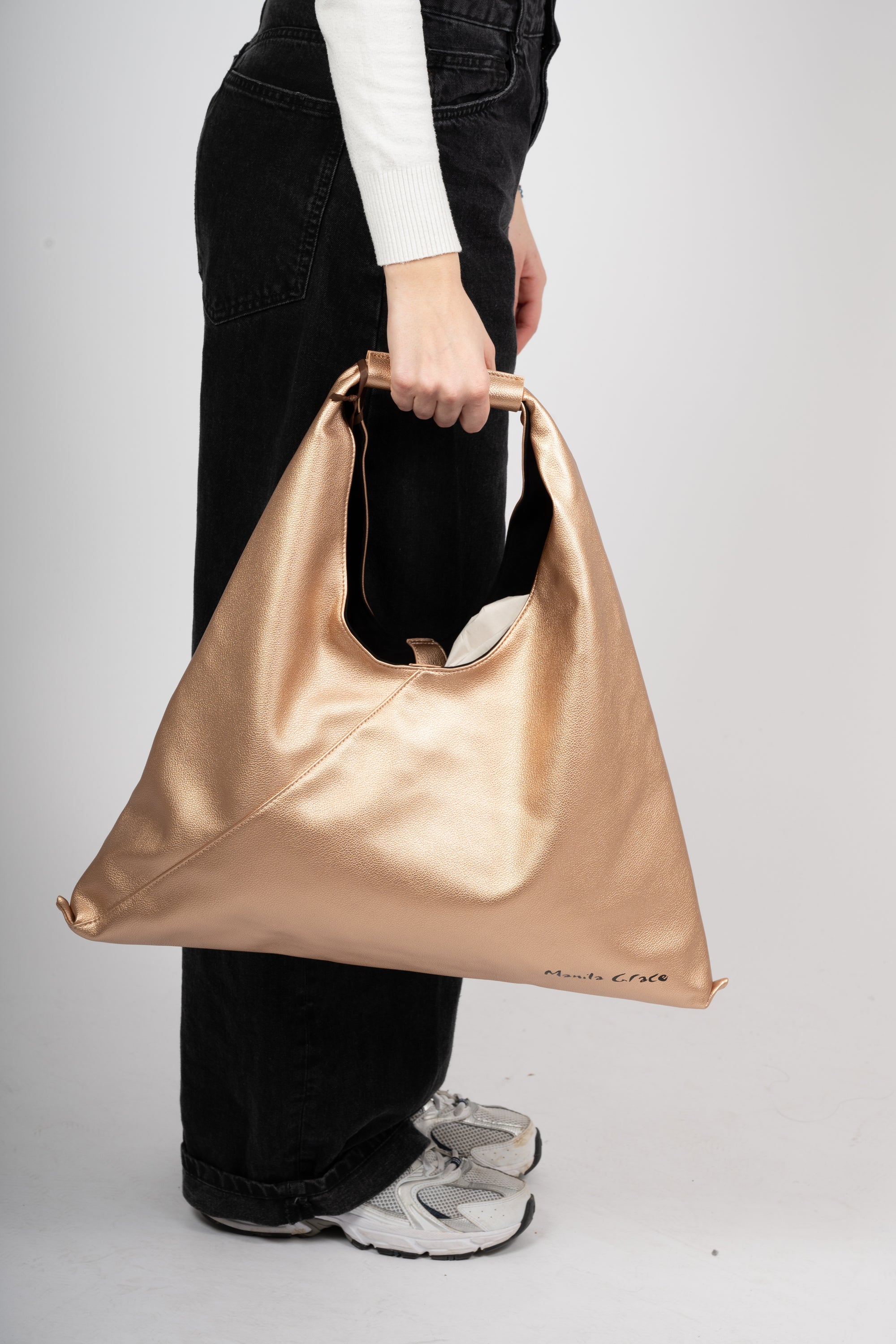 BORSA MANILA GRACE COLORE BRONZO
