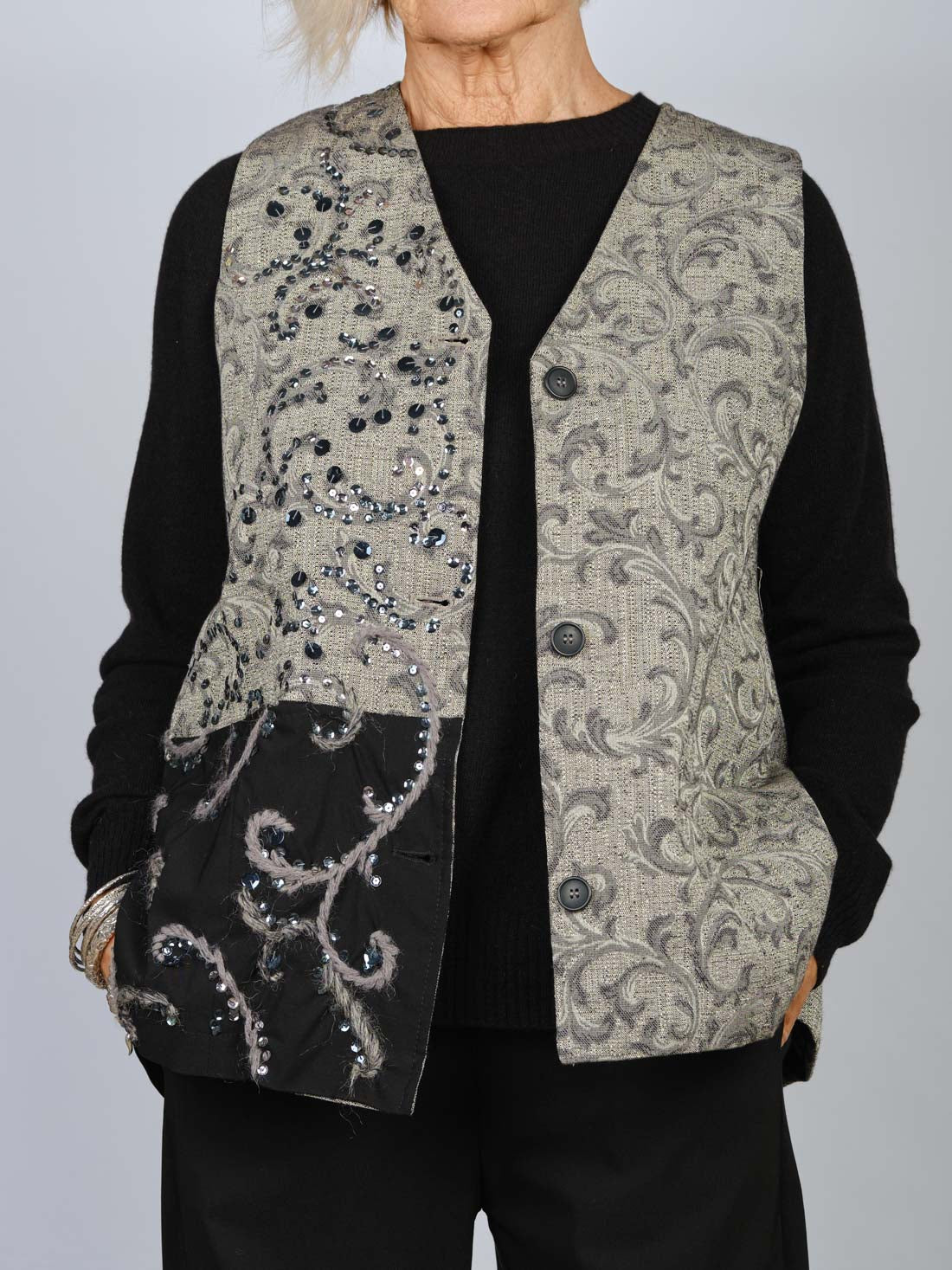GILET AFORISMA GRIGIO