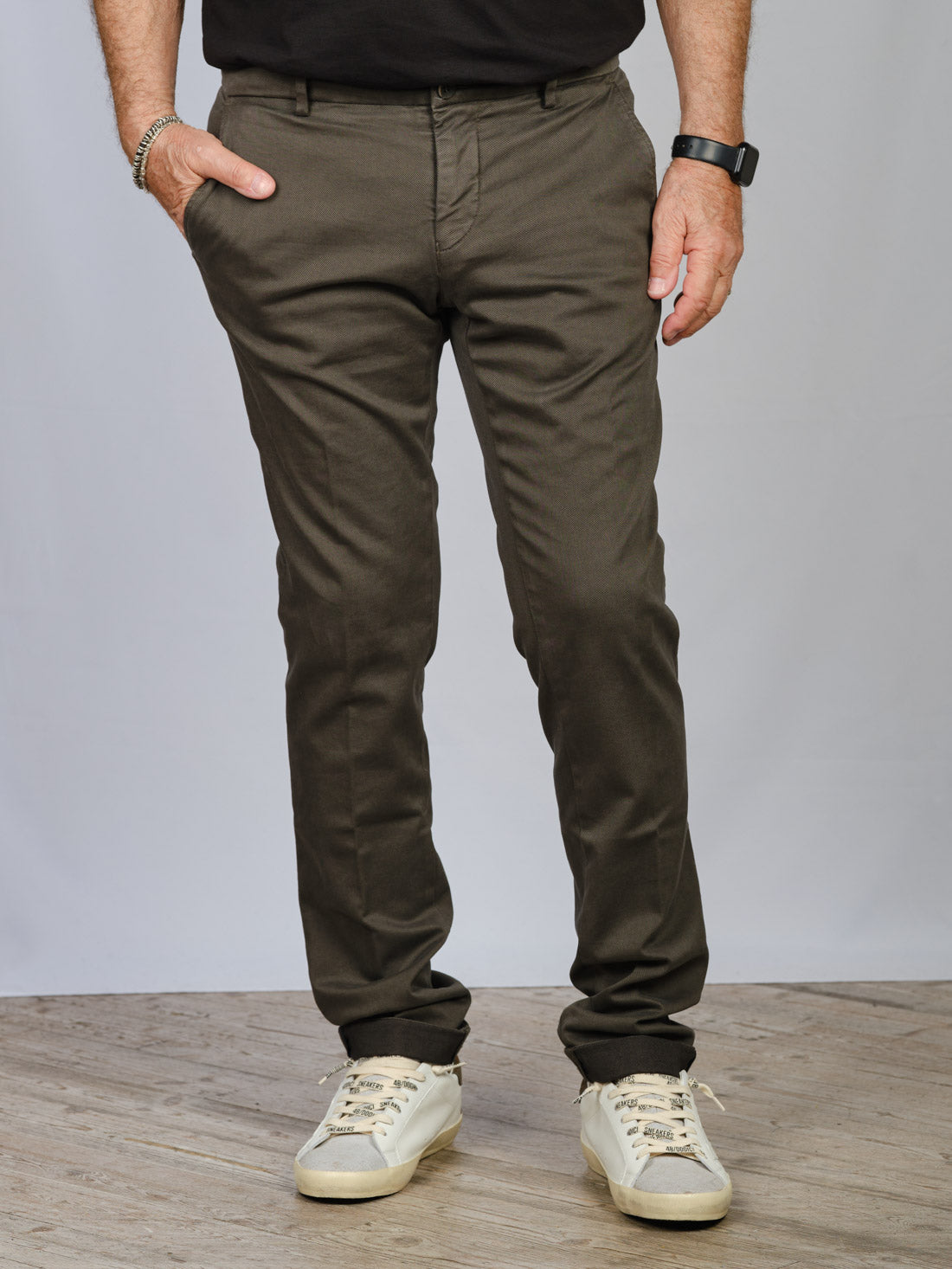 PANTALONI MASON'S MILANO STYLE GRIGIO VERDE