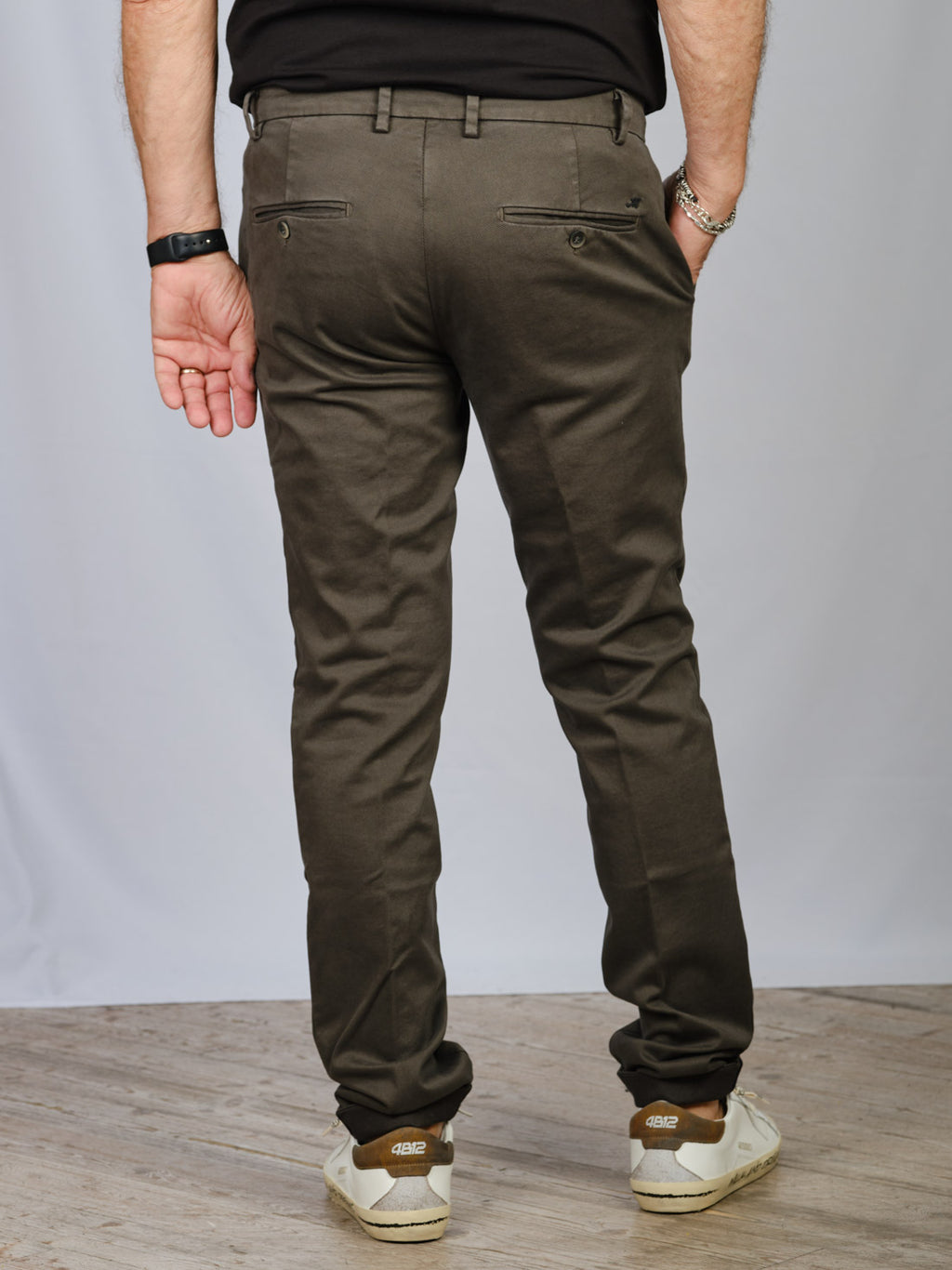 PANTALONI MASON'S MILANO STYLE GRIGIO VERDE