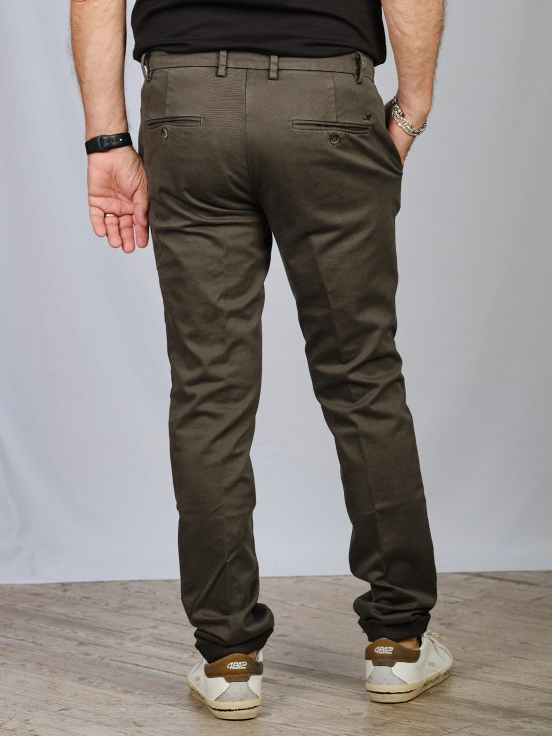 PANTALONI MASON'S MILANO STYLE GRIGIO VERDE