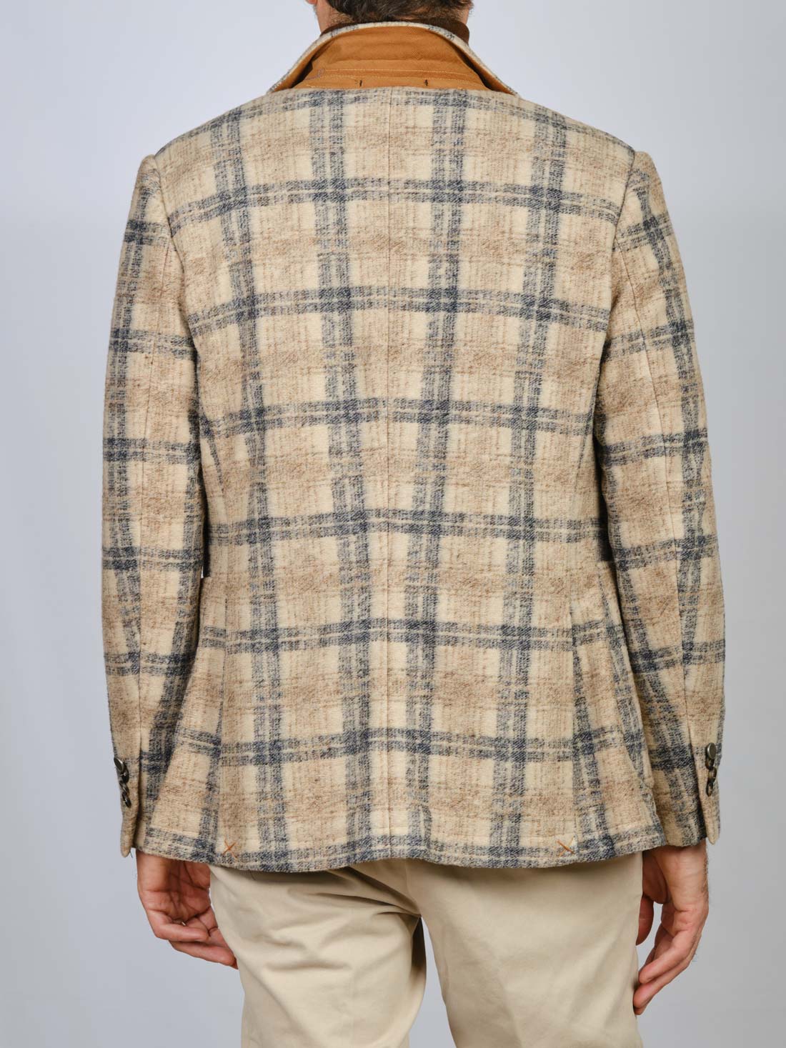 GIACCA QUADRI BEIGE SEINSE