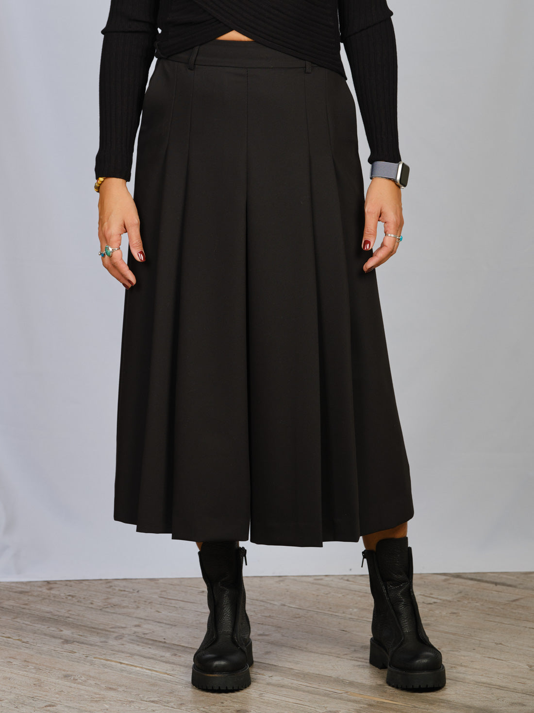 GONNA PANTALONE NERO IMPERIAL