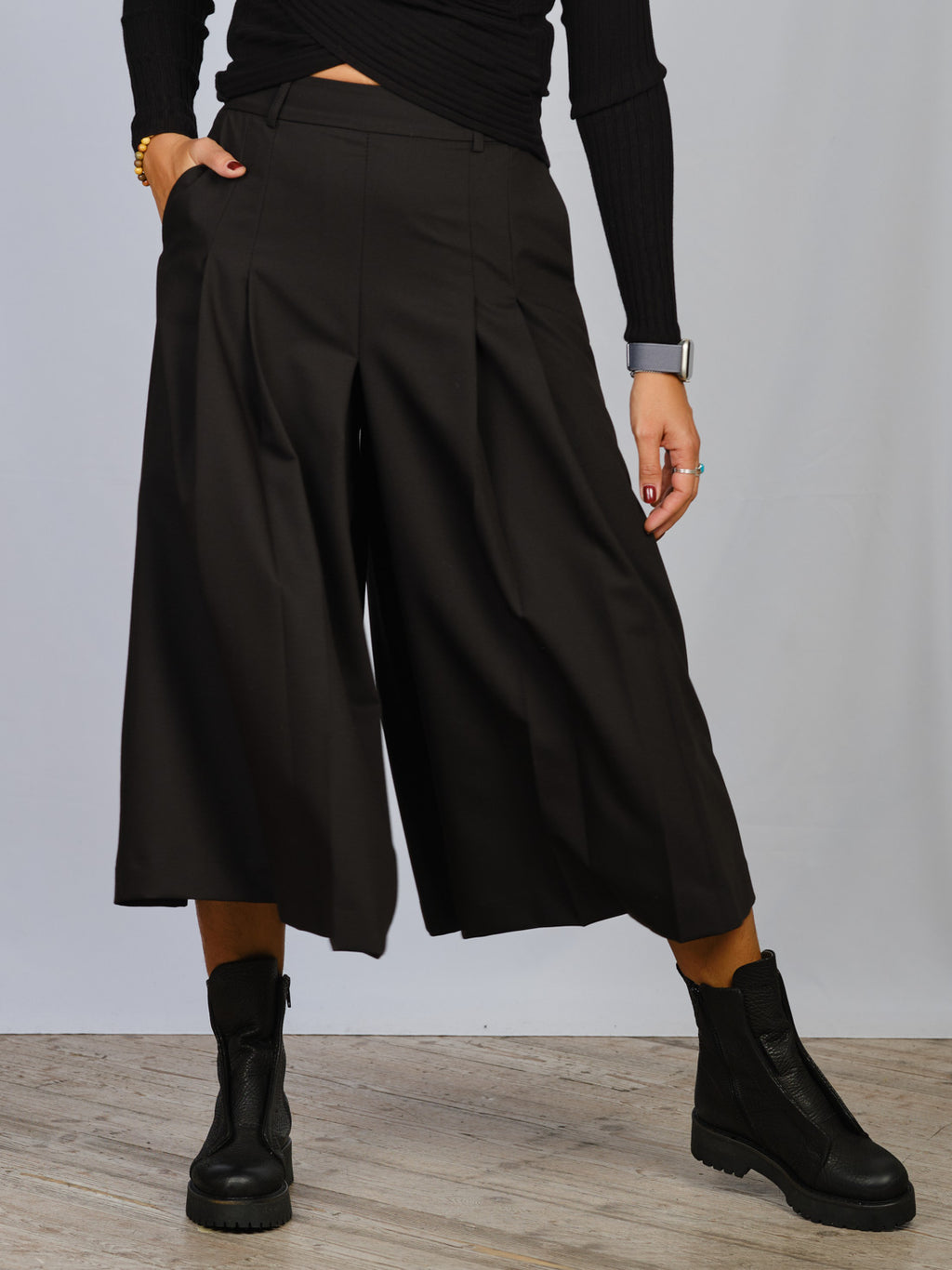 GONNA PANTALONE NERO IMPERIAL